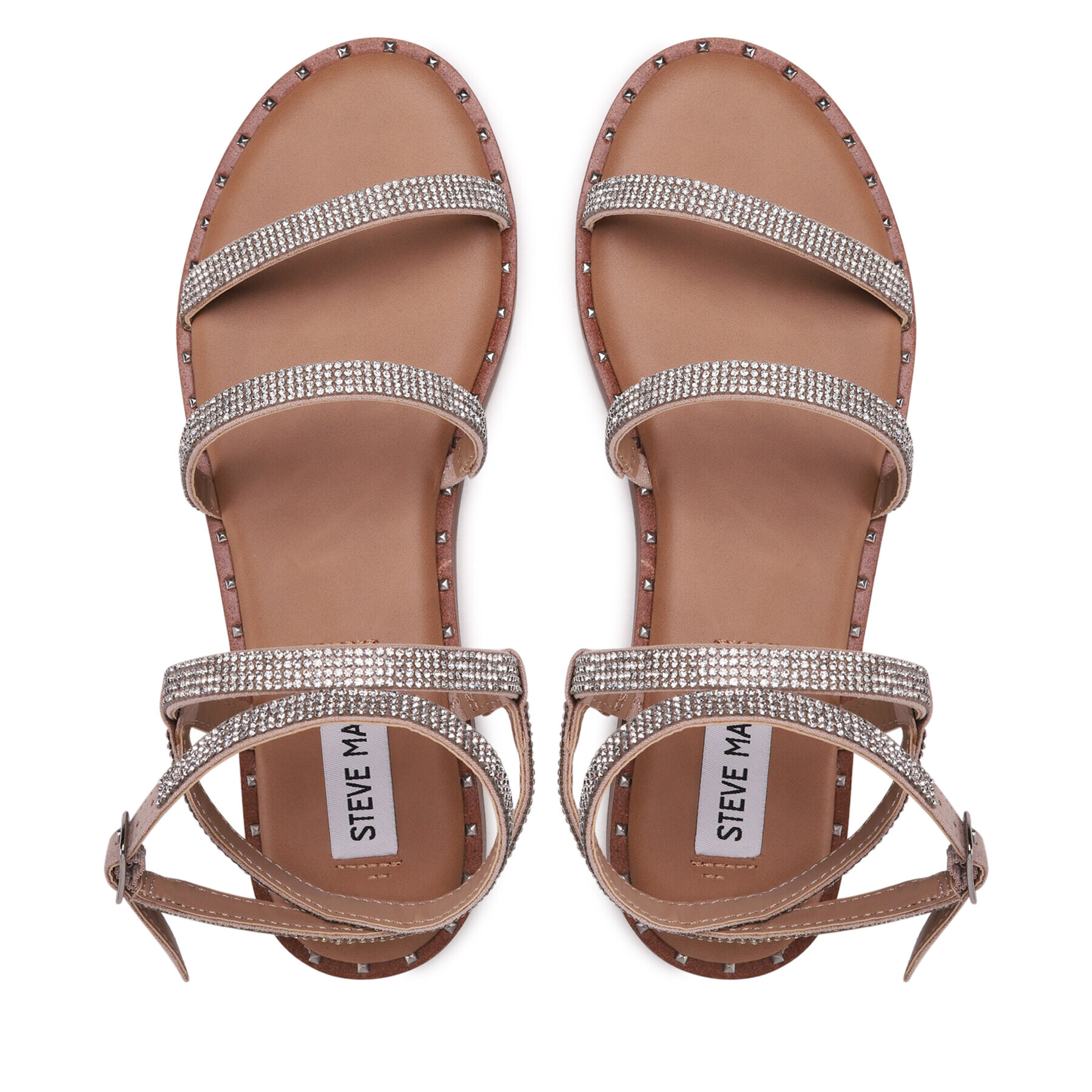 Steve Madden Sandali Transport-R SM11001415-998 Srebrna - Pepit.si