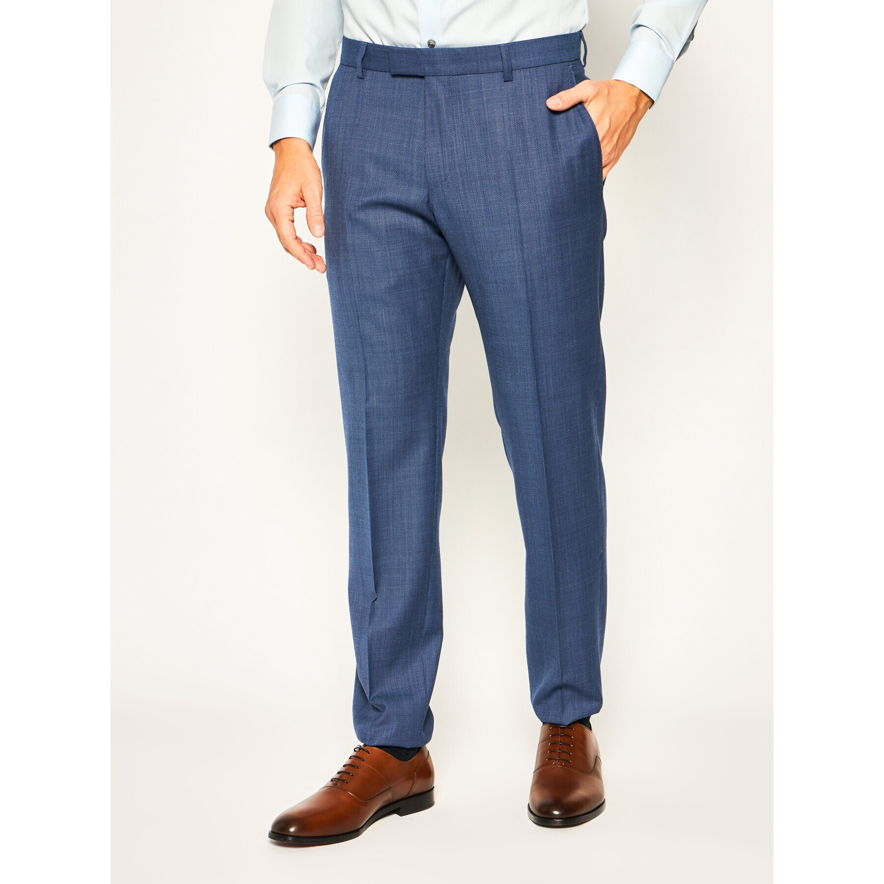 Strellson Hlače na rob 11 Mercer2.012 30020628 Mornarsko modra Slim Fit - Pepit.si