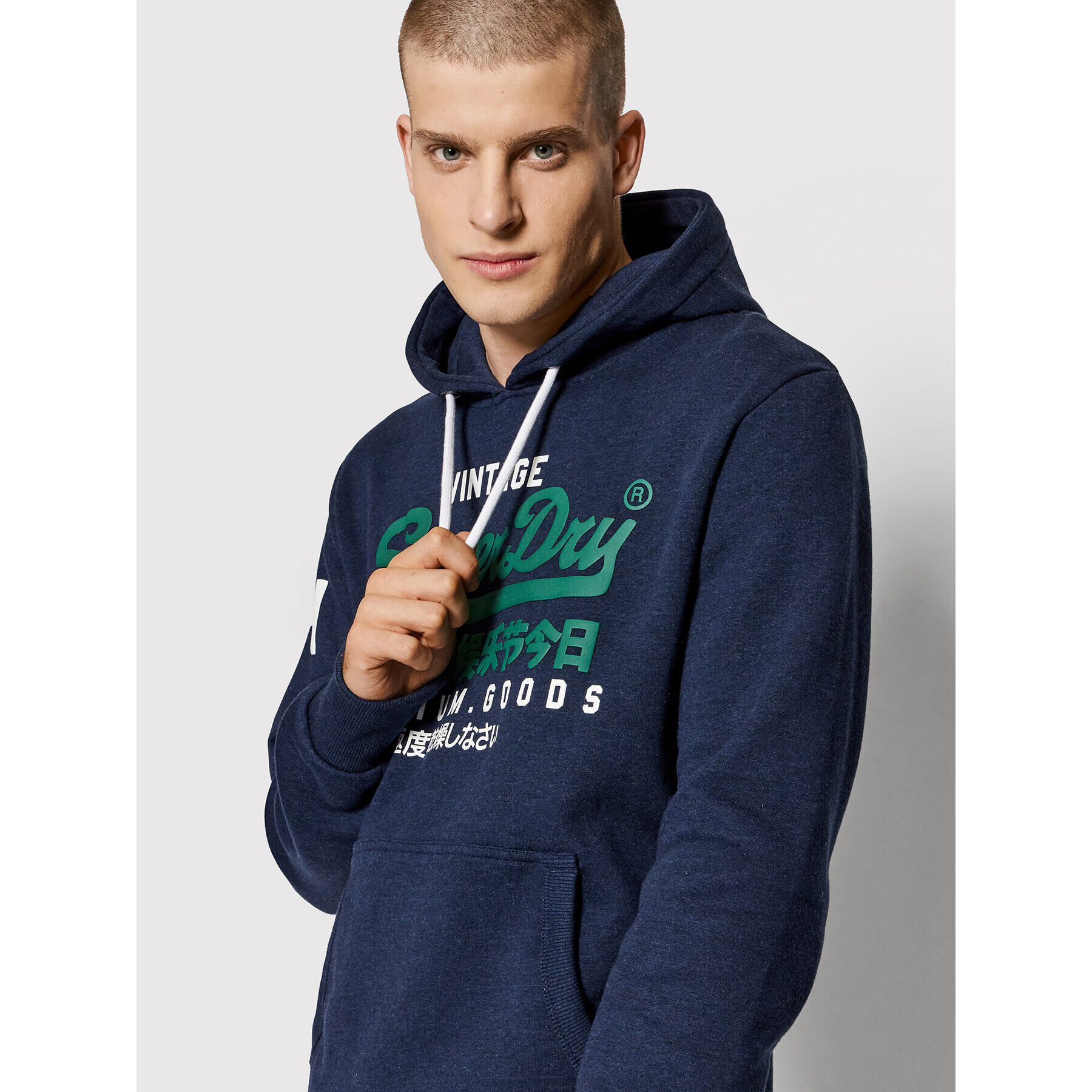 Superdry Jopa Vl M2011885A Mornarsko modra Regular Fit - Pepit.si