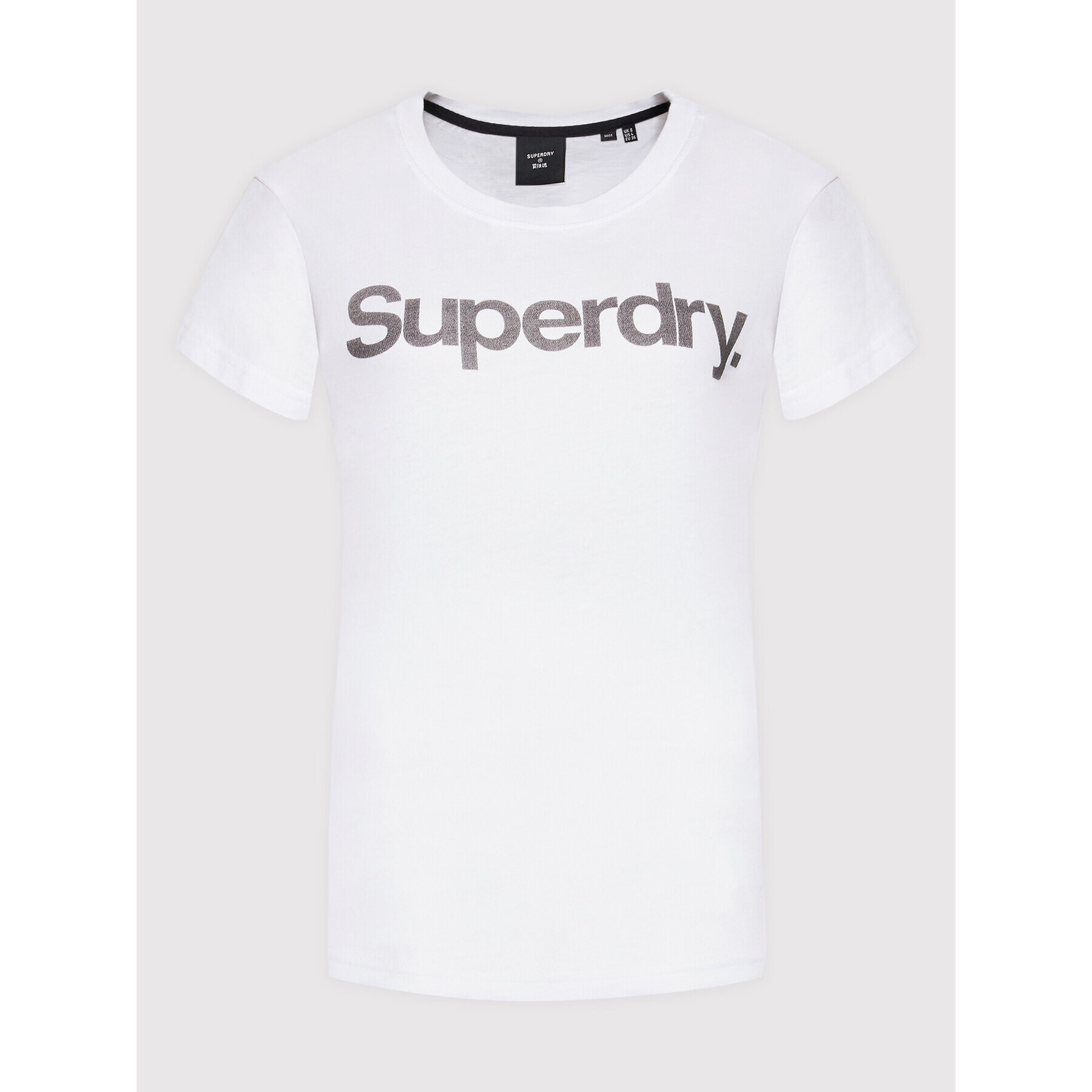 Superdry Majica Cl W1010710A Bela Regular Fit - Pepit.si