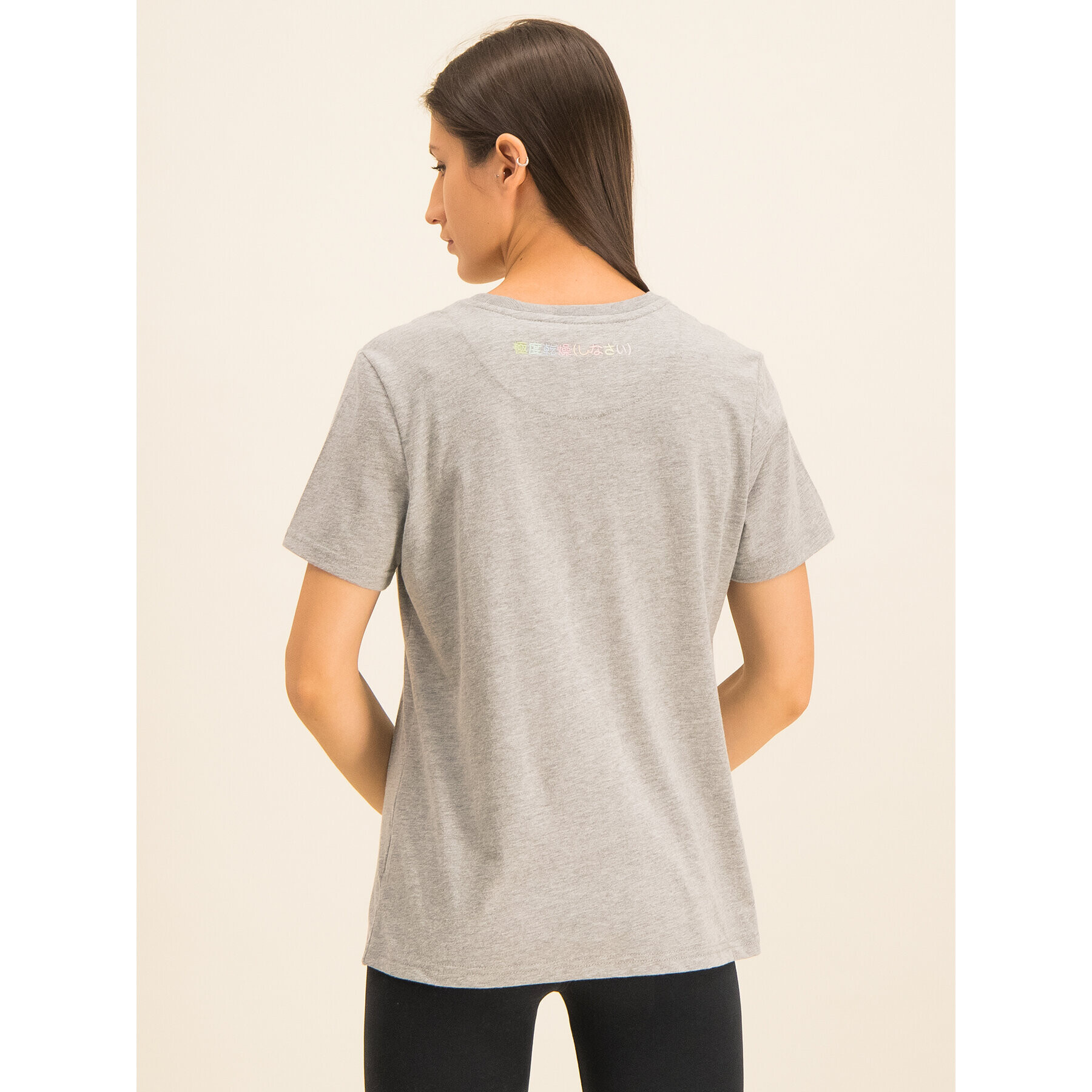 Superdry Majica Classic Rainbow Emb Entry Tee W1000057A Siva Classic Fit - Pepit.si