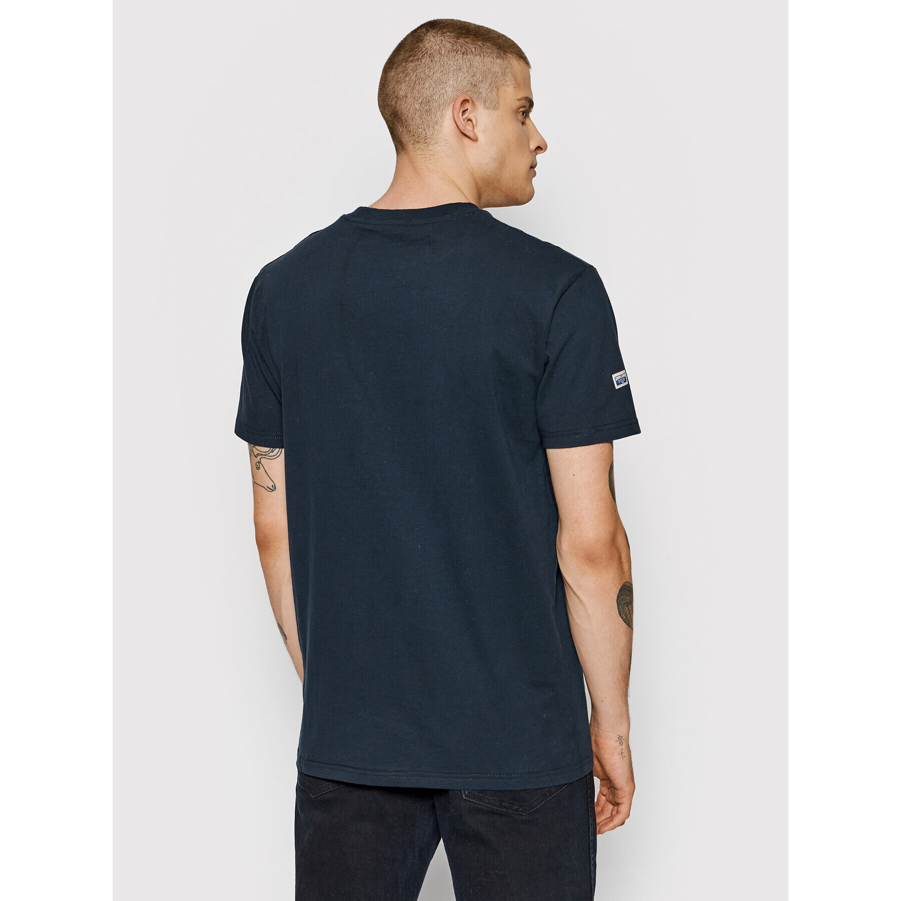 Superdry Majica Source Tee M1011337A Mornarsko modra Regular Fit - Pepit.si