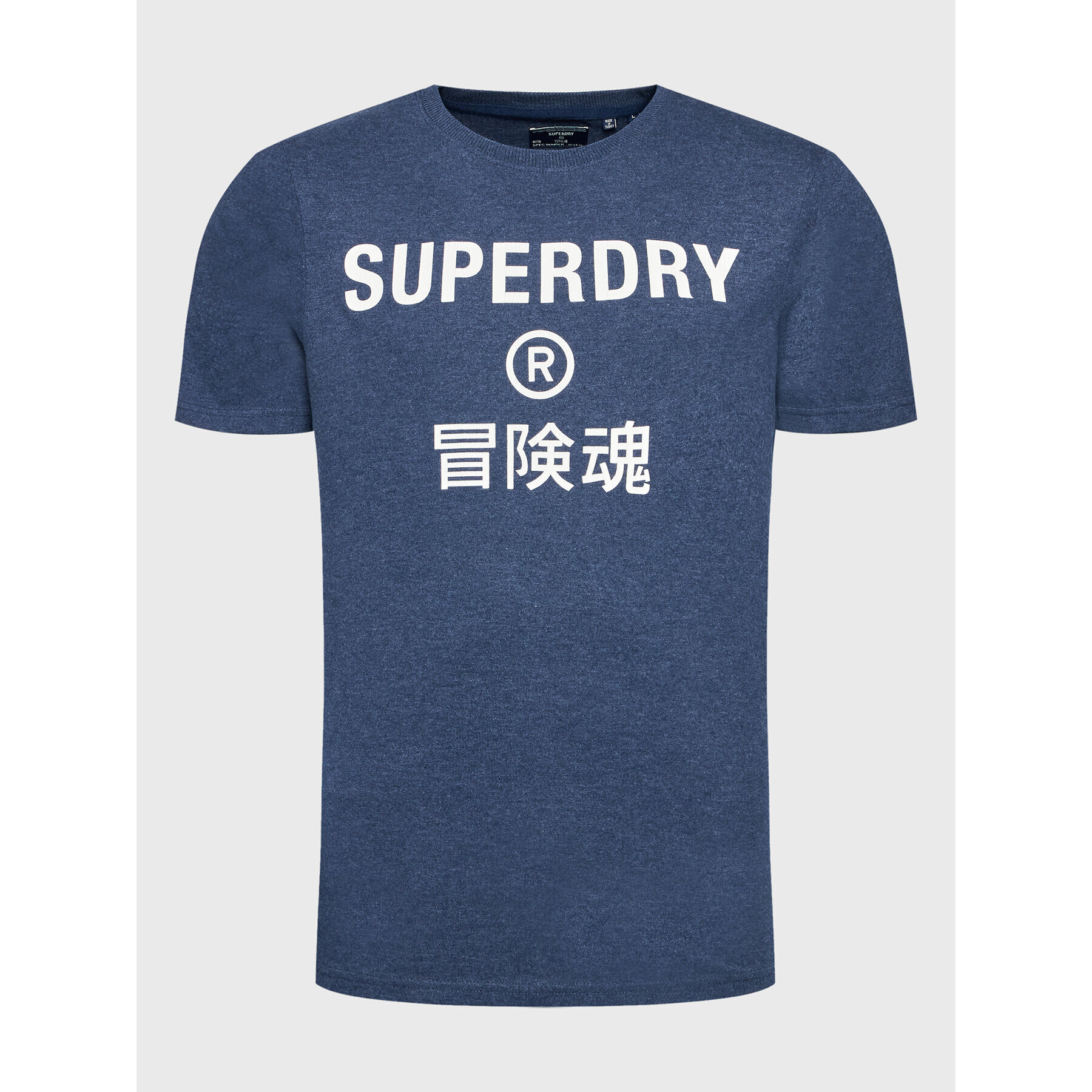 Superdry Majica Vintage Corp Logo M1011328B Mornarsko modra Regular Fit - Pepit.si