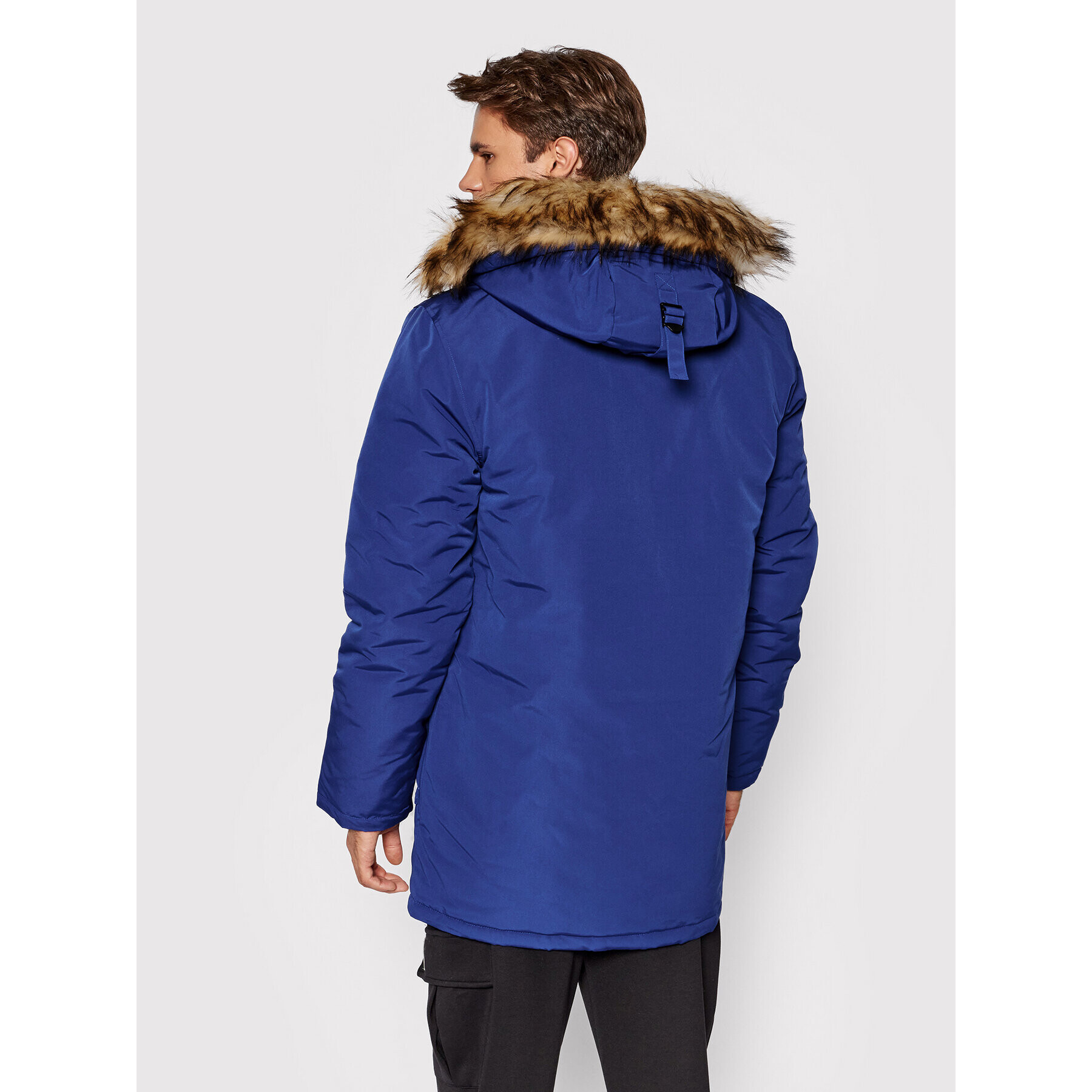 Superdry Parka Everest M5011192A Modra Regular Fit - Pepit.si