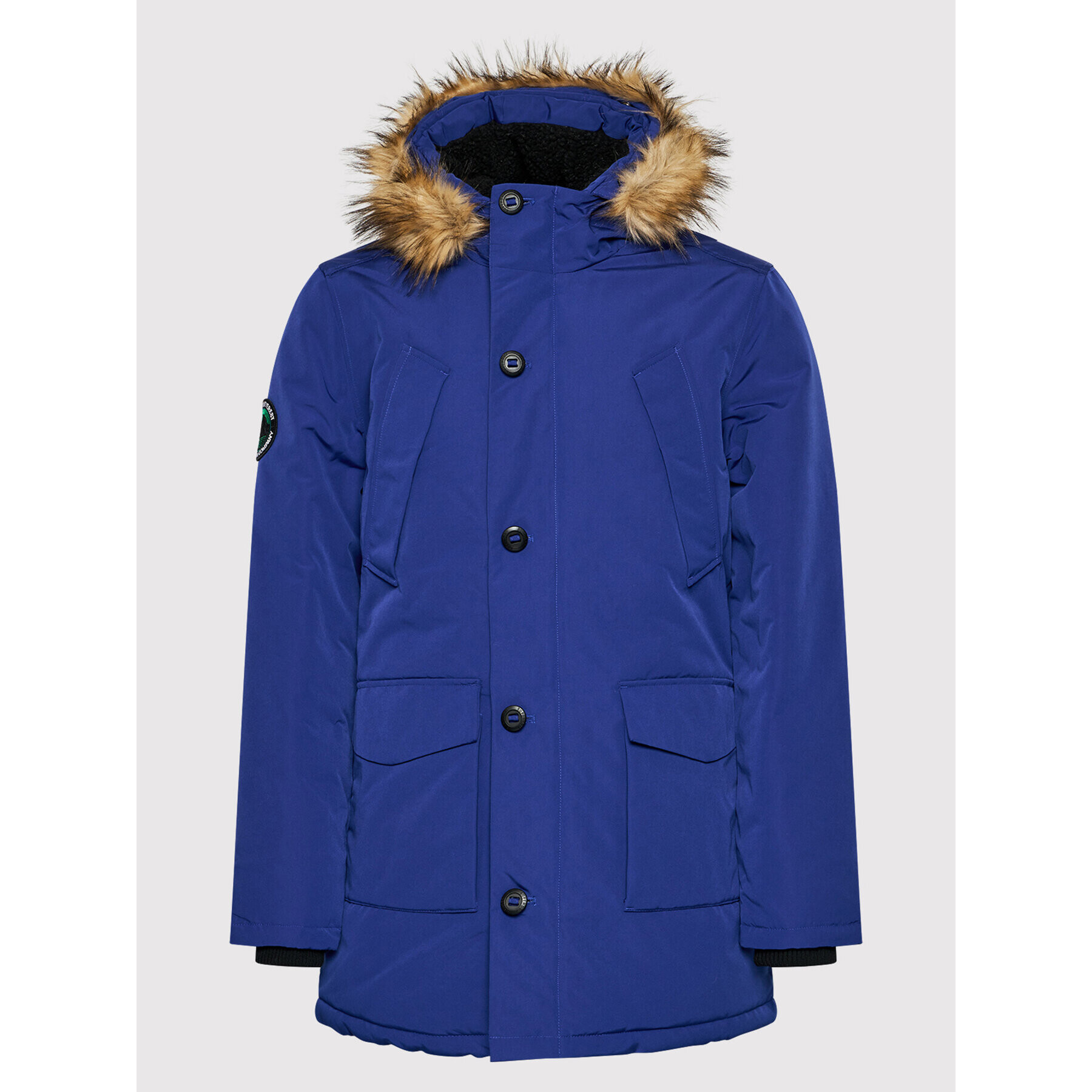 Superdry Parka Everest M5011192A Modra Regular Fit - Pepit.si