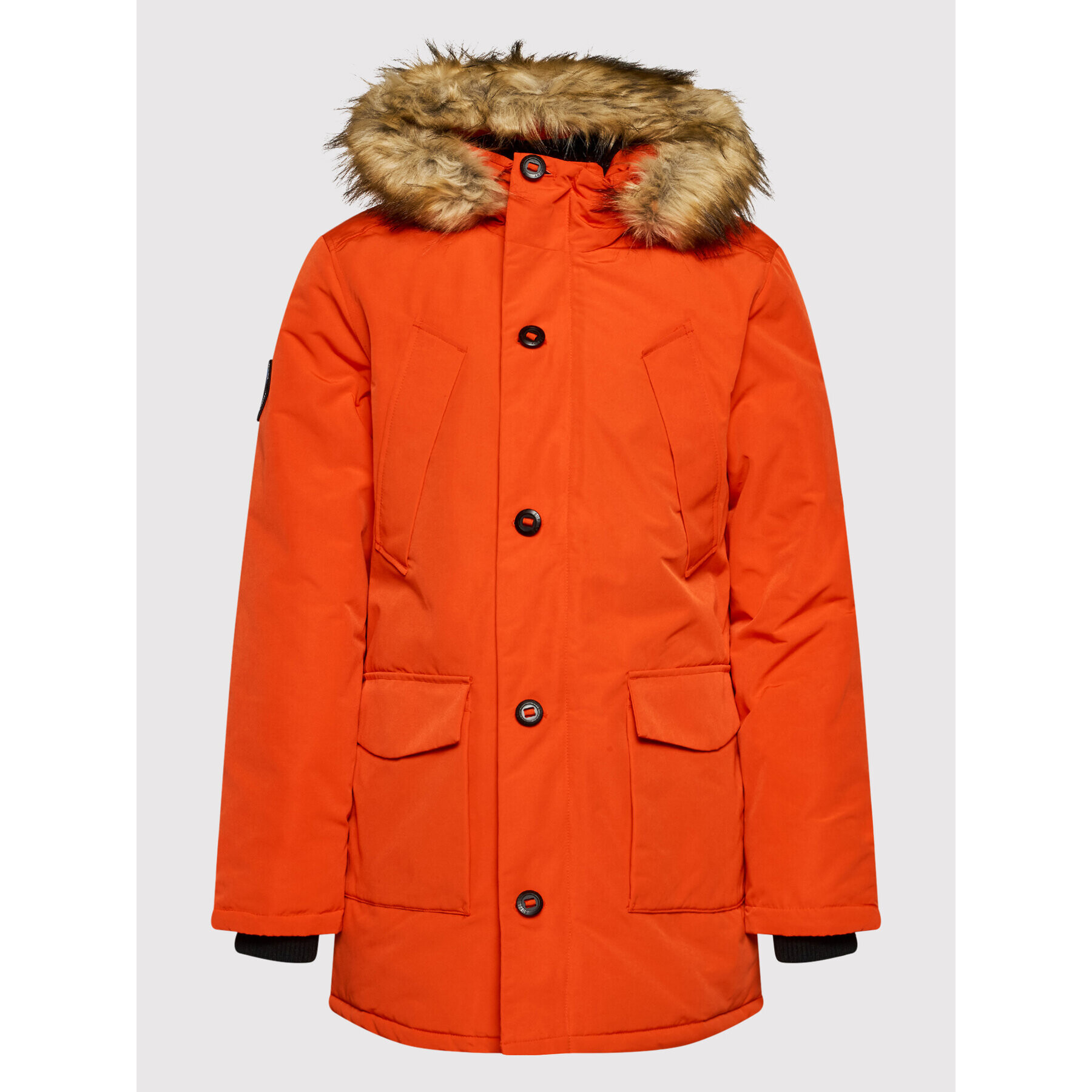 Superdry Parka Everest M5011192A Oranžna Regular Fit - Pepit.si