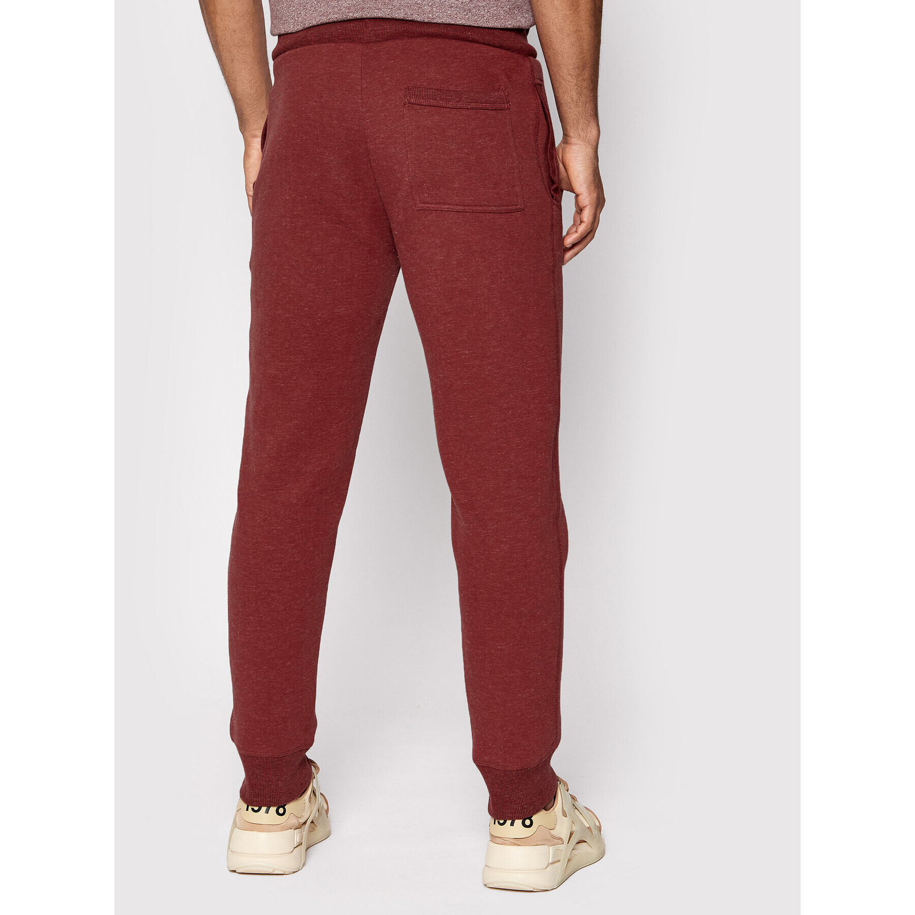 Superdry Spodnji del trenirke Vintage Logo Emb M7010661A Bordo rdeča Regular Fit - Pepit.si