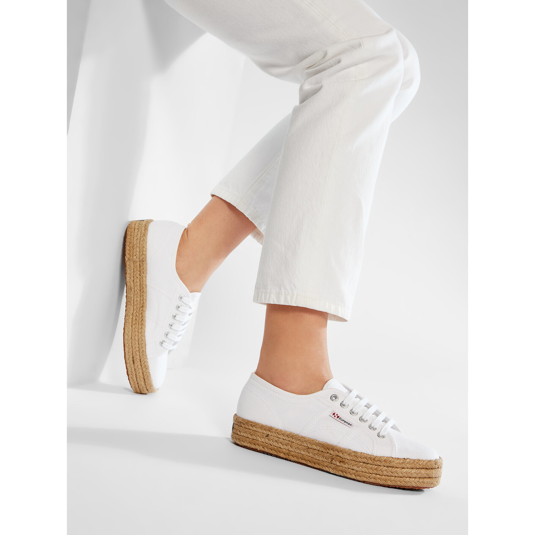 Superga Espadrile 2730 Cotropew S00CF20 Bela - Pepit.si