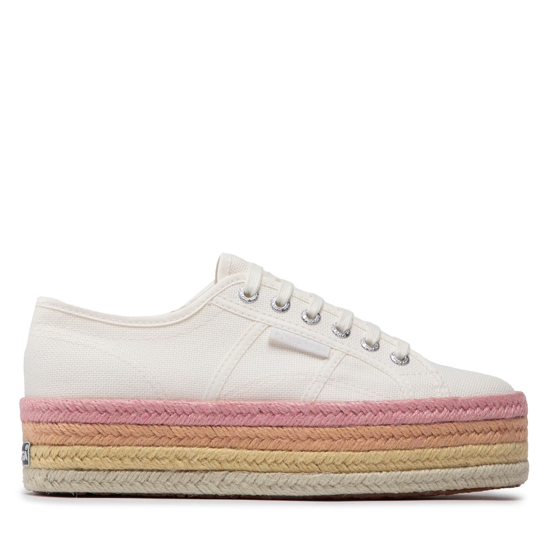 Superga Espadrile 2790 Multicolor Rope S3114CW Bela - Pepit.si