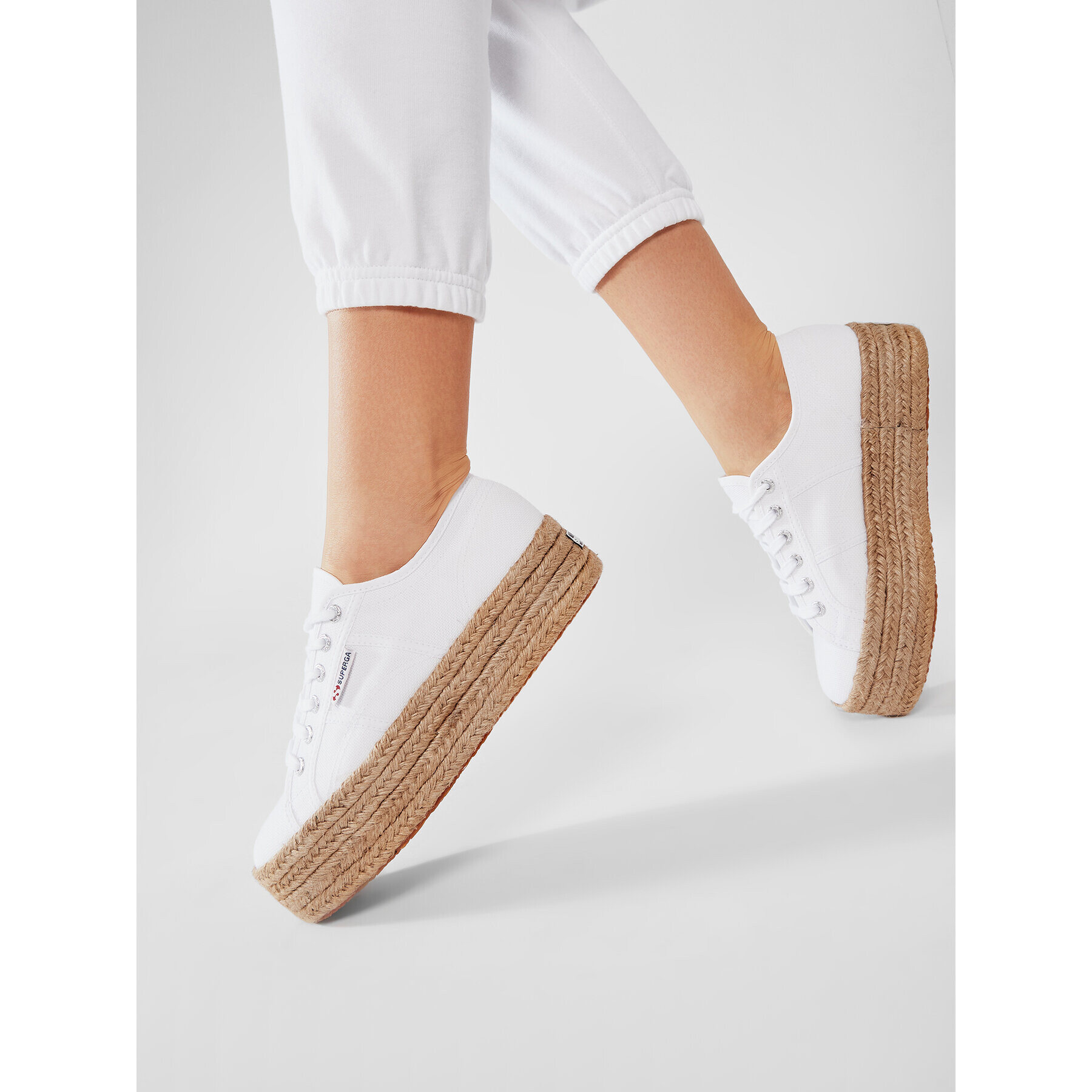 Superga Espadrile 2790 Rope S51186W Bela - Pepit.si