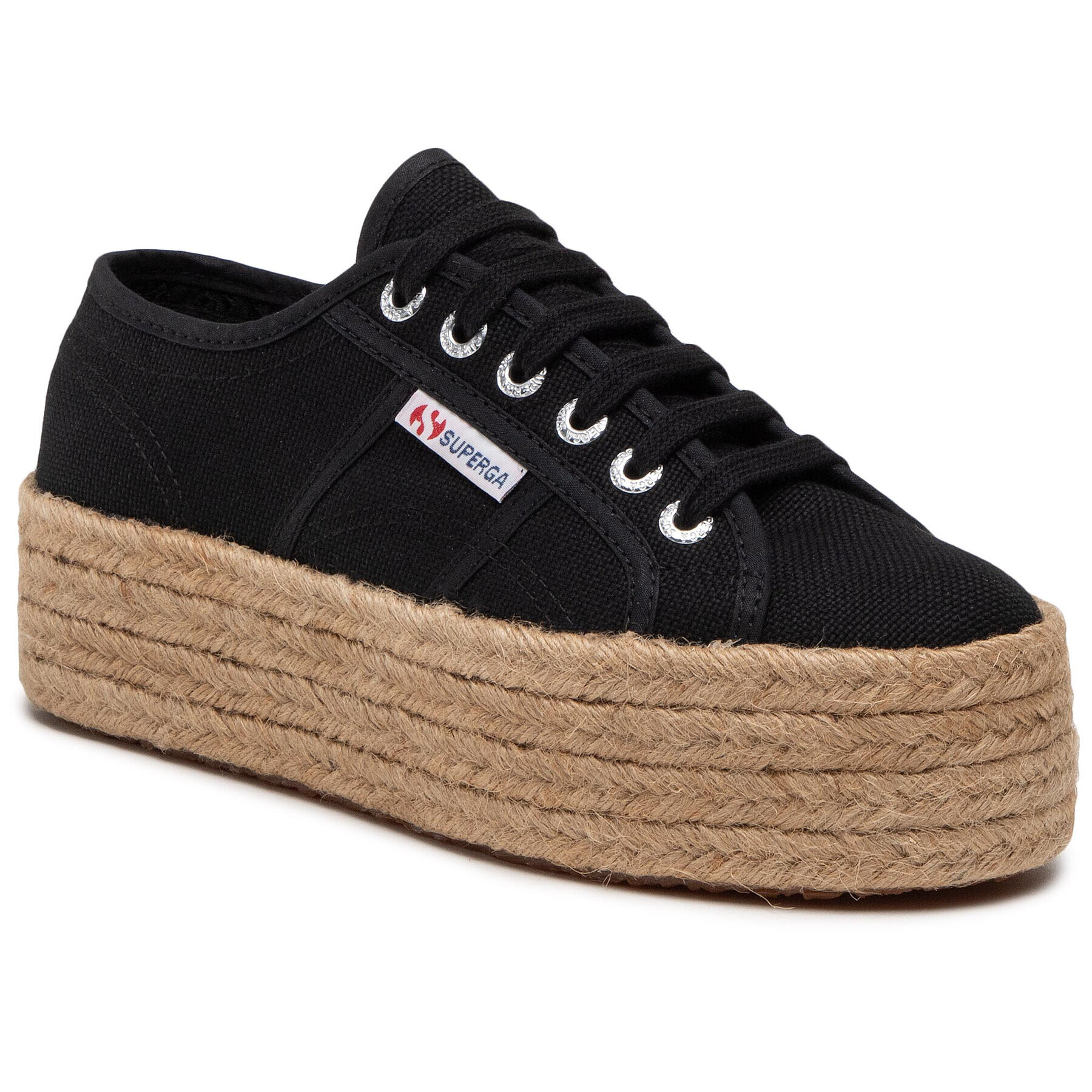 Superga Espadrile 2790 Rope S51186W Črna - Pepit.si