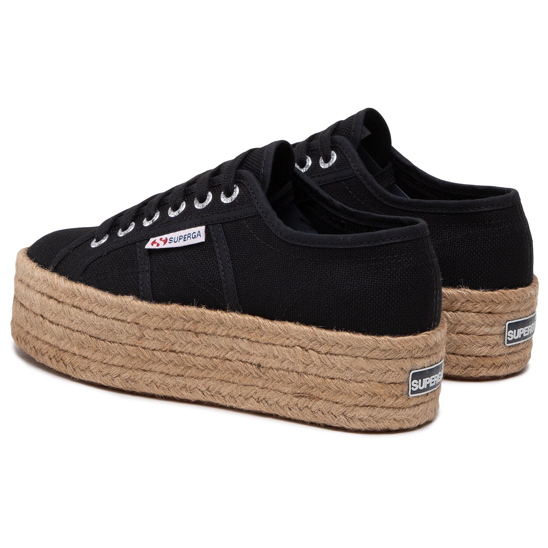 Superga Espadrile 2790 Rope S51186W Črna - Pepit.si