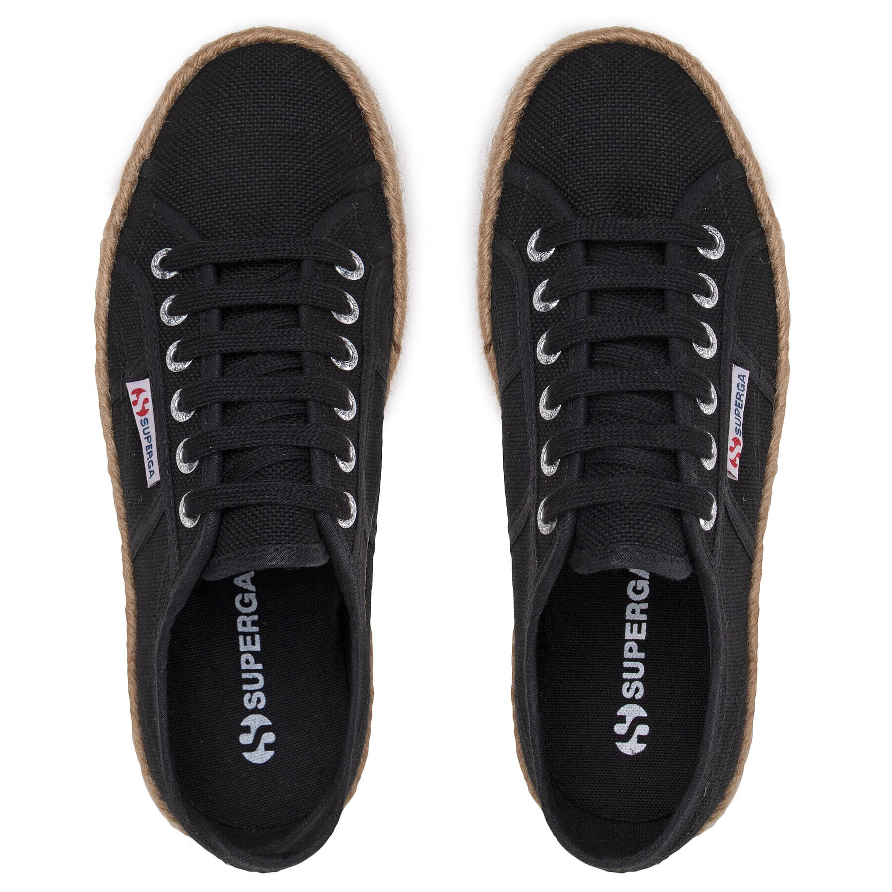 Superga Espadrile 2790 Rope S51186W Črna - Pepit.si