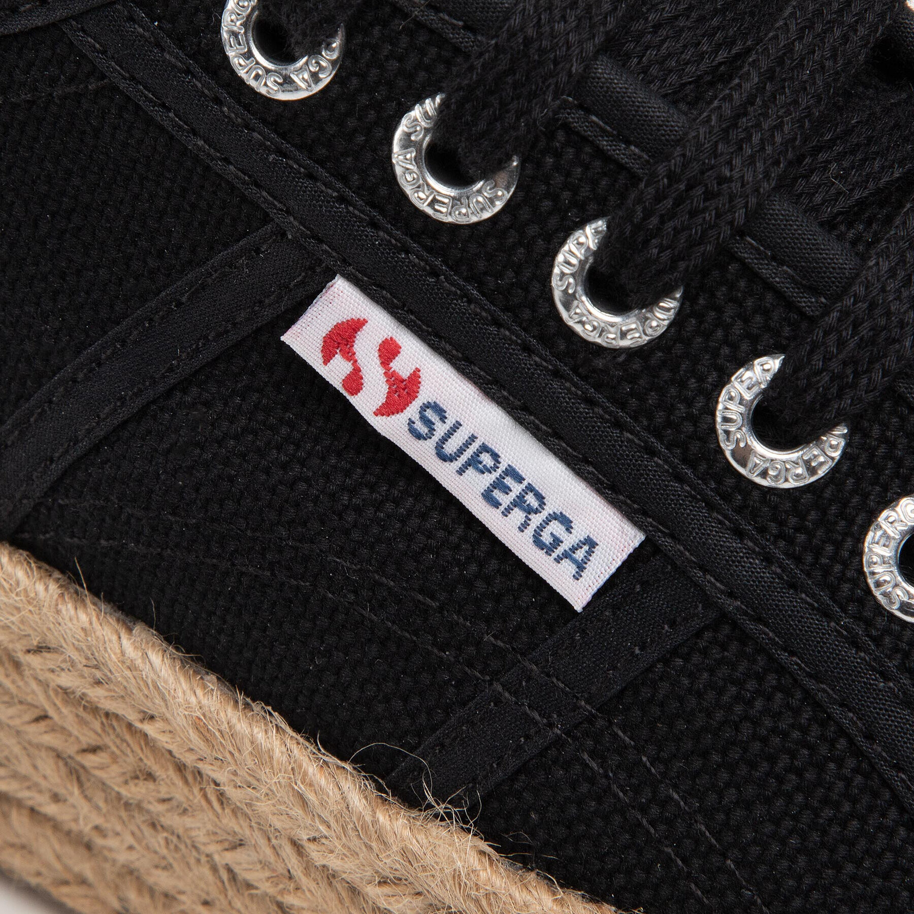 Superga Espadrile 2790 Rope S51186W Črna - Pepit.si