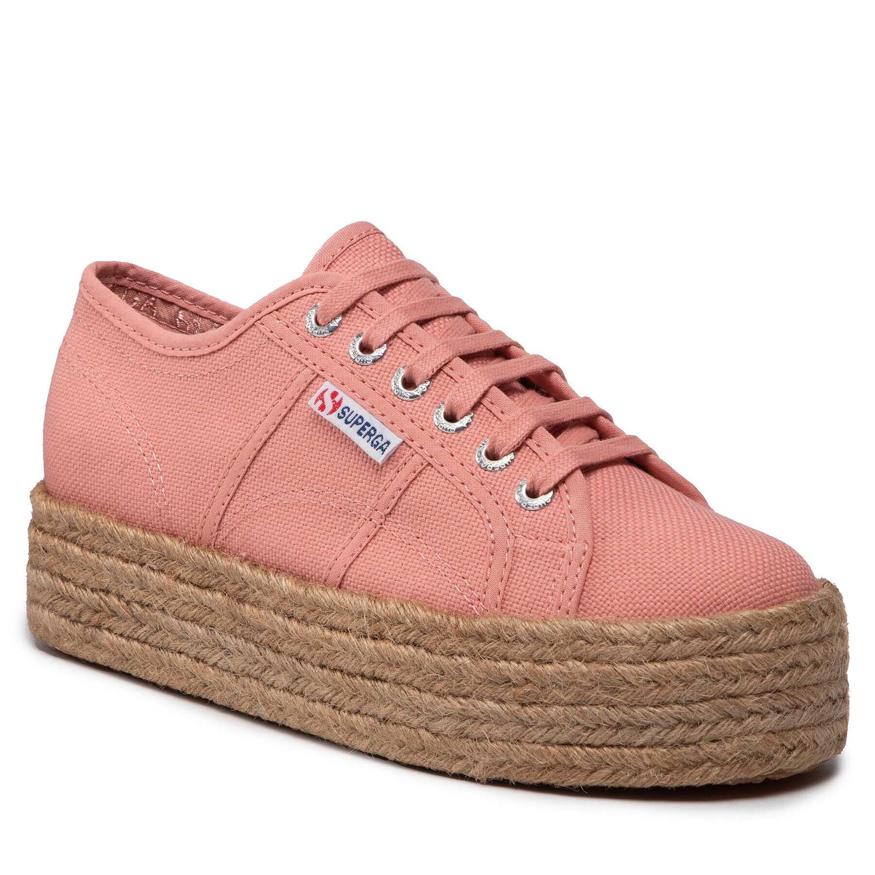 Superga Espadrile 2790 Rope S51186W Roza - Pepit.si