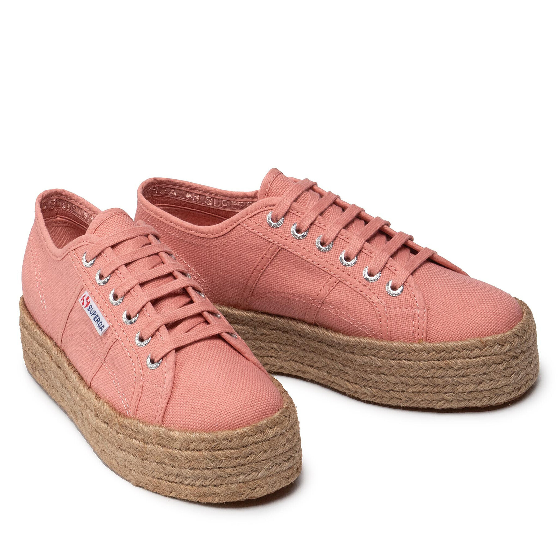 Superga Espadrile 2790 Rope S51186W Roza - Pepit.si