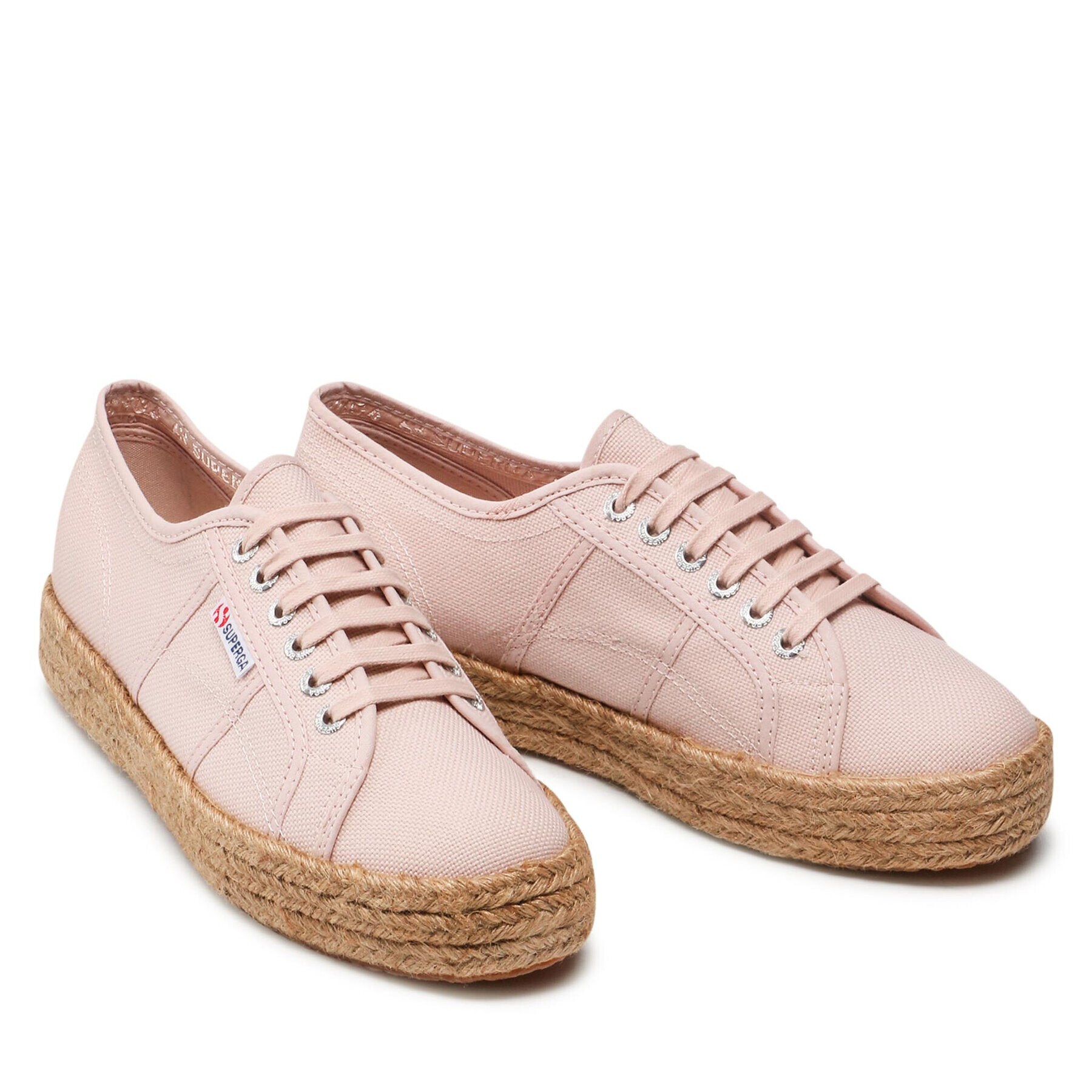 Superga Espadrile Rope 2730 S00CF20 Roza - Pepit.si