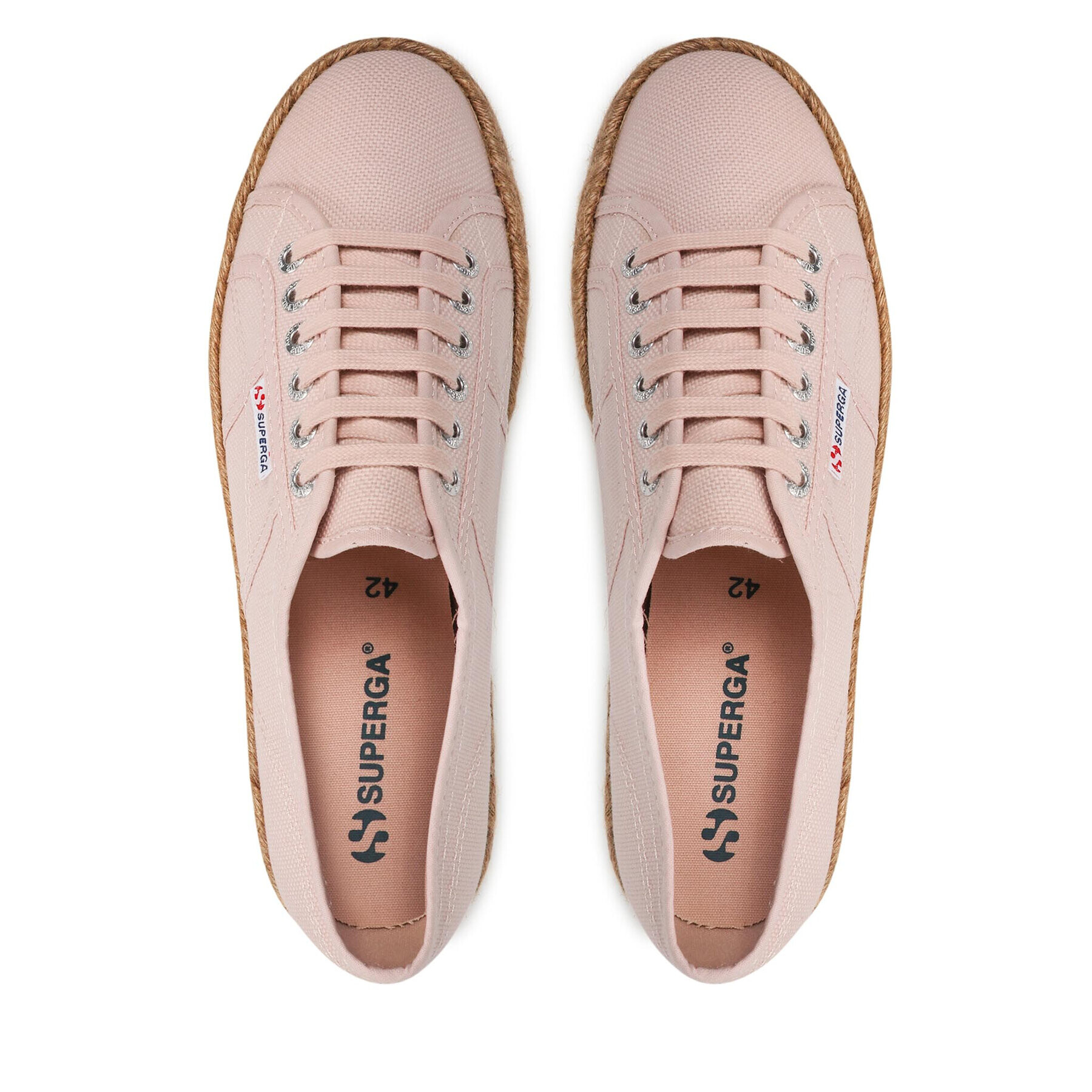 Superga Espadrile Rope 2730 S00CF20 Roza - Pepit.si