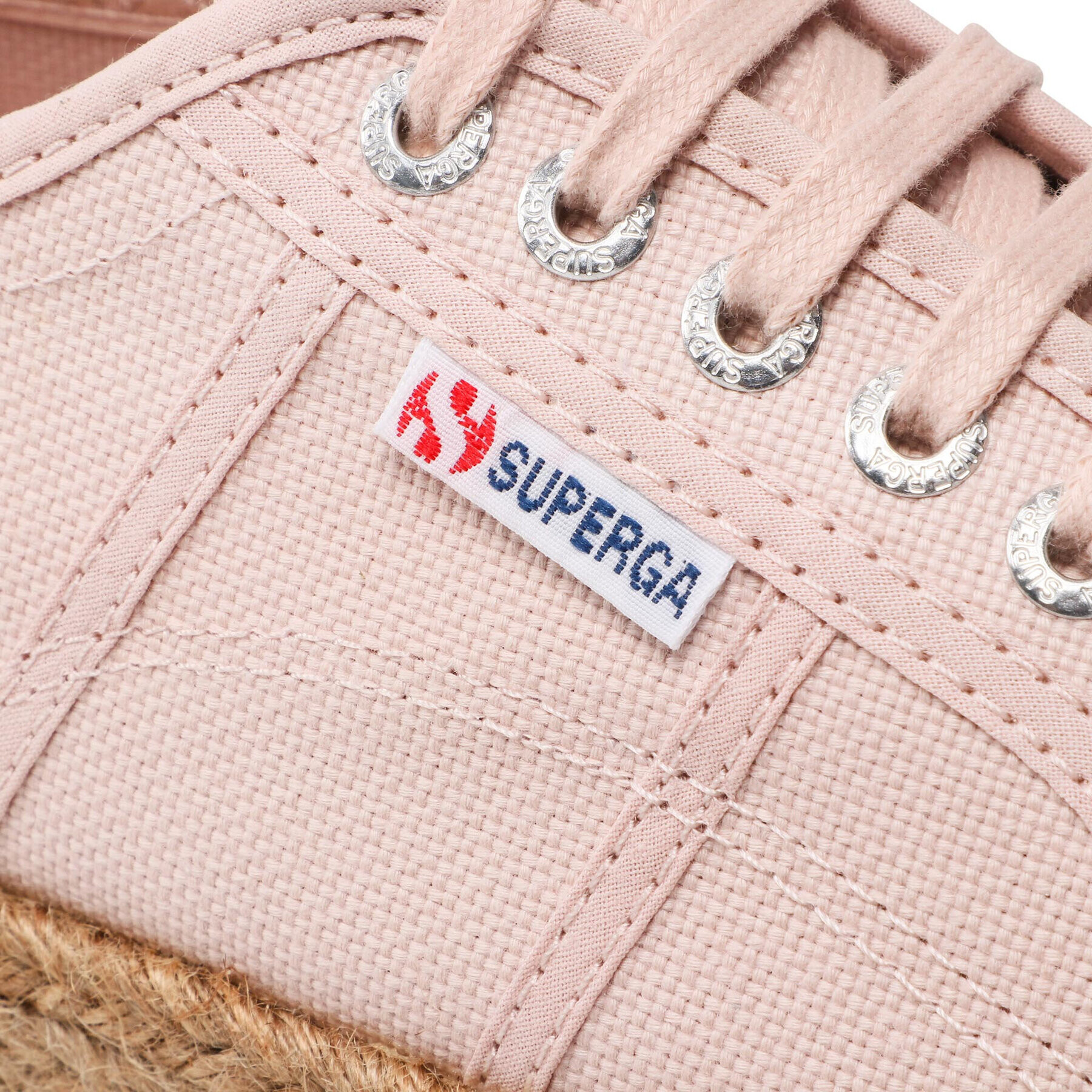 Superga Espadrile Rope 2730 S00CF20 Roza - Pepit.si