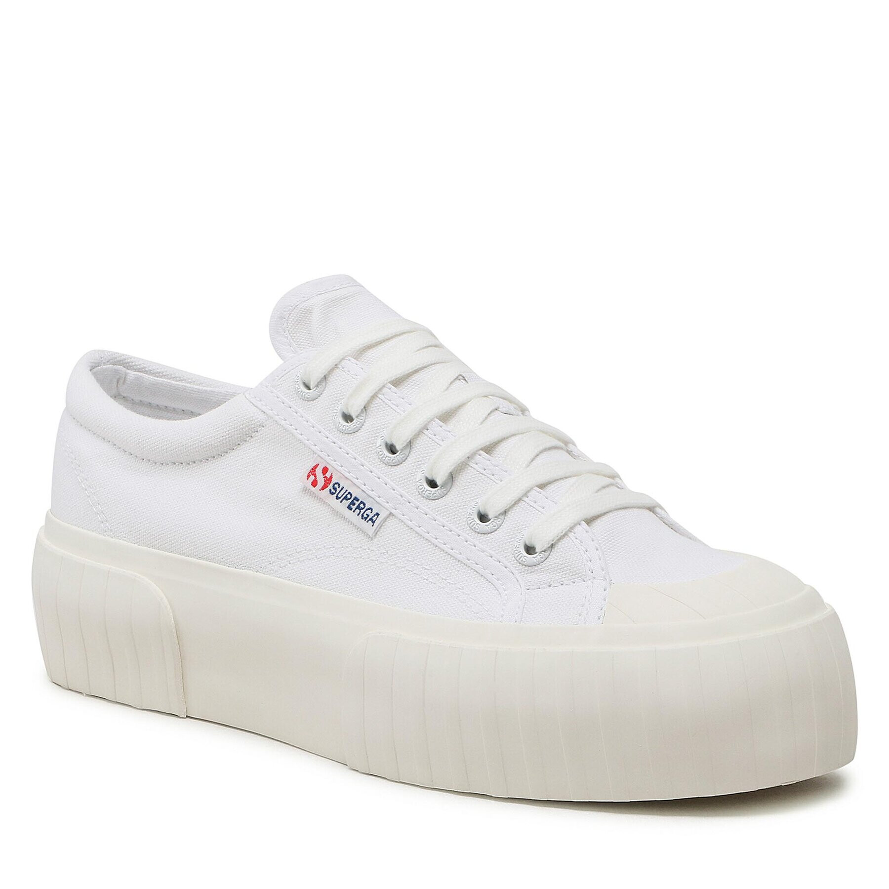 Superga Modne superge Stripe Platform 2631 S5111SW Bela - Pepit.si