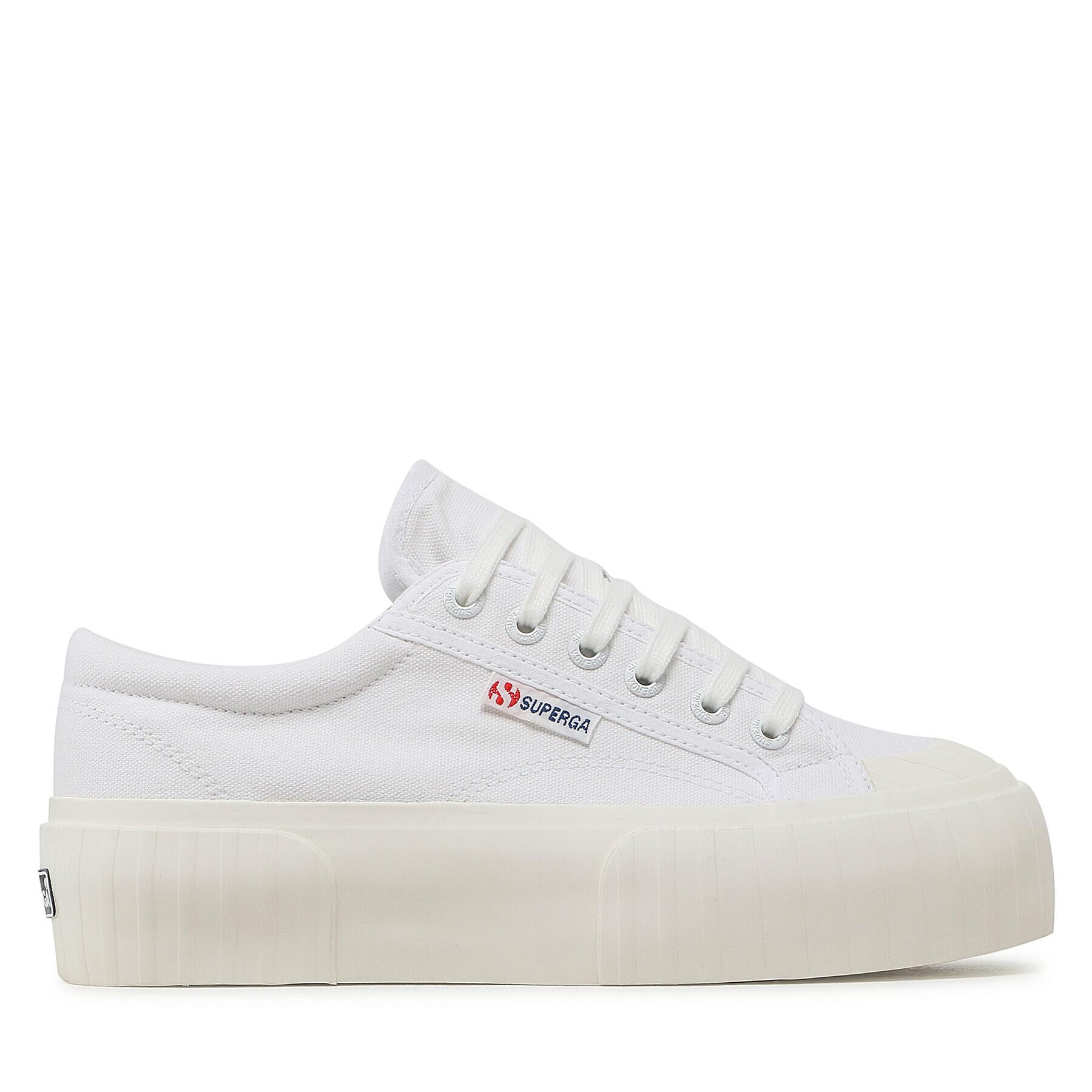 Superga Modne superge Stripe Platform 2631 S5111SW Bela - Pepit.si