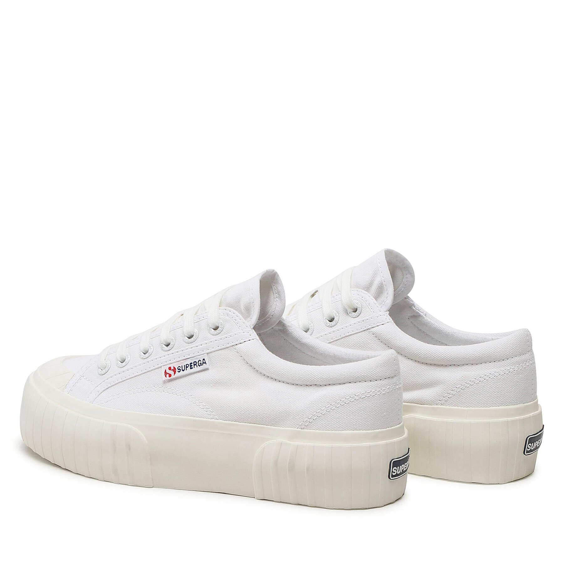 Superga Modne superge Stripe Platform 2631 S5111SW Bela - Pepit.si