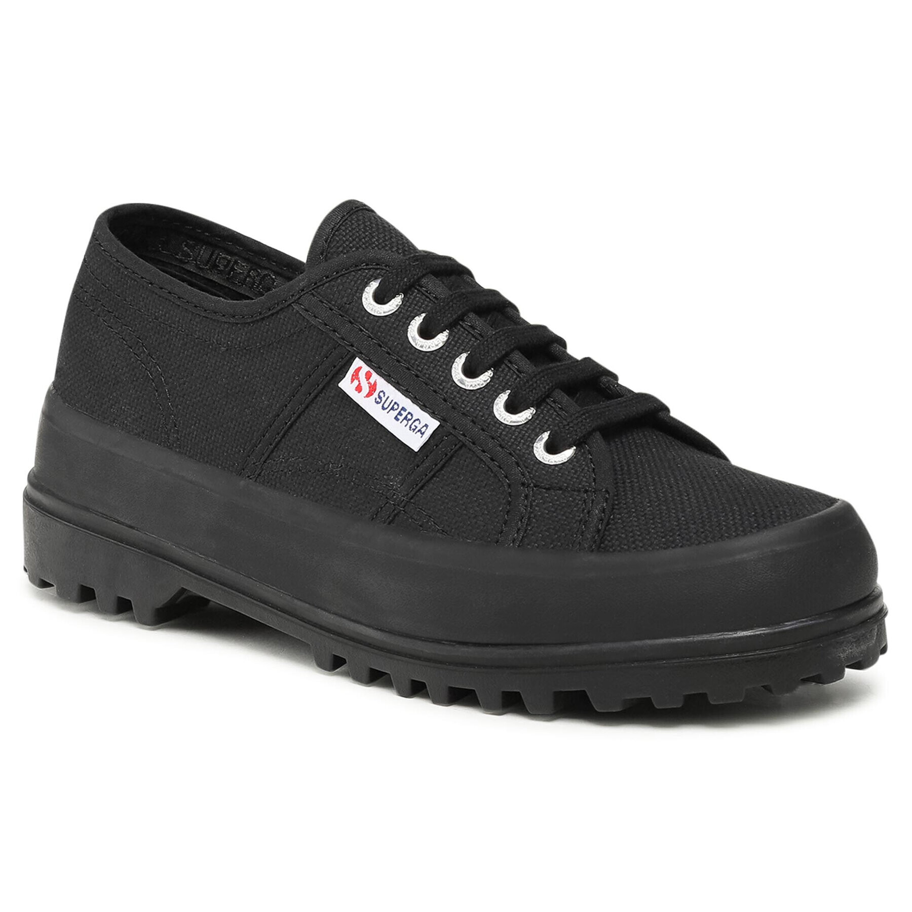 Superga Nizki čevlji 2555 Alpina Cotu S00F4B0 Črna - Pepit.si