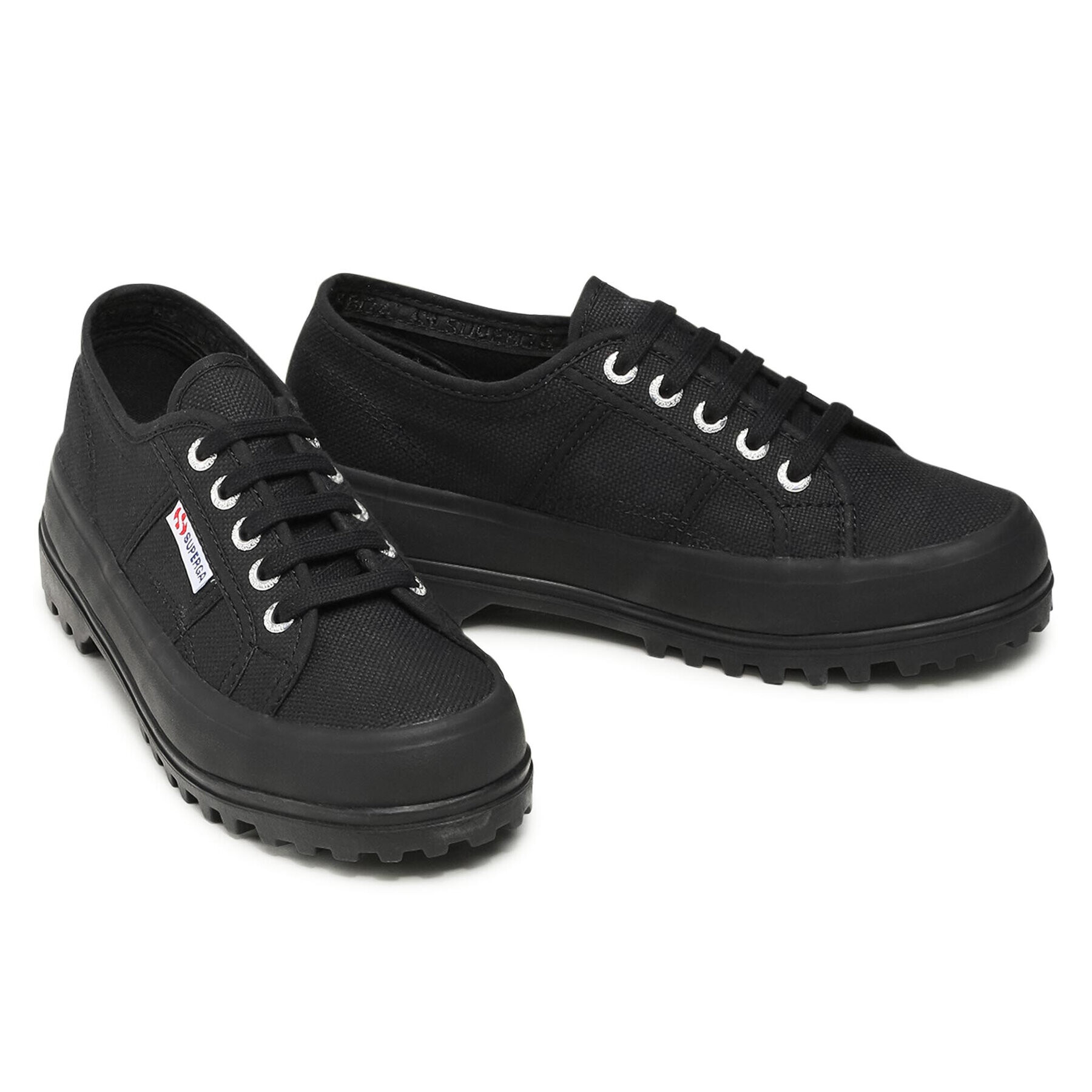 Superga Nizki čevlji 2555 Alpina Cotu S00F4B0 Črna - Pepit.si