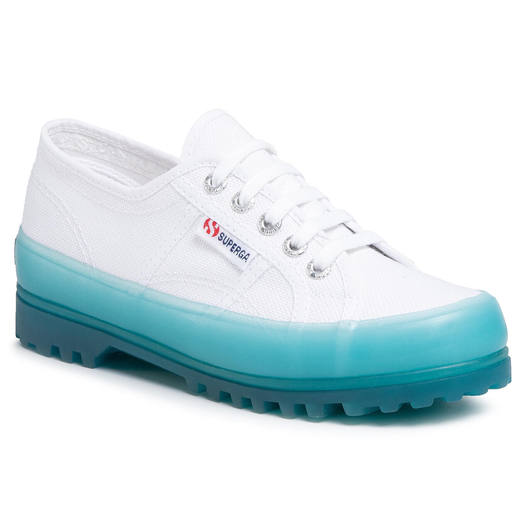 Superga Nizki čevlji 2555 Alpina Jellygum Cotu S1115LW Bela - Pepit.si