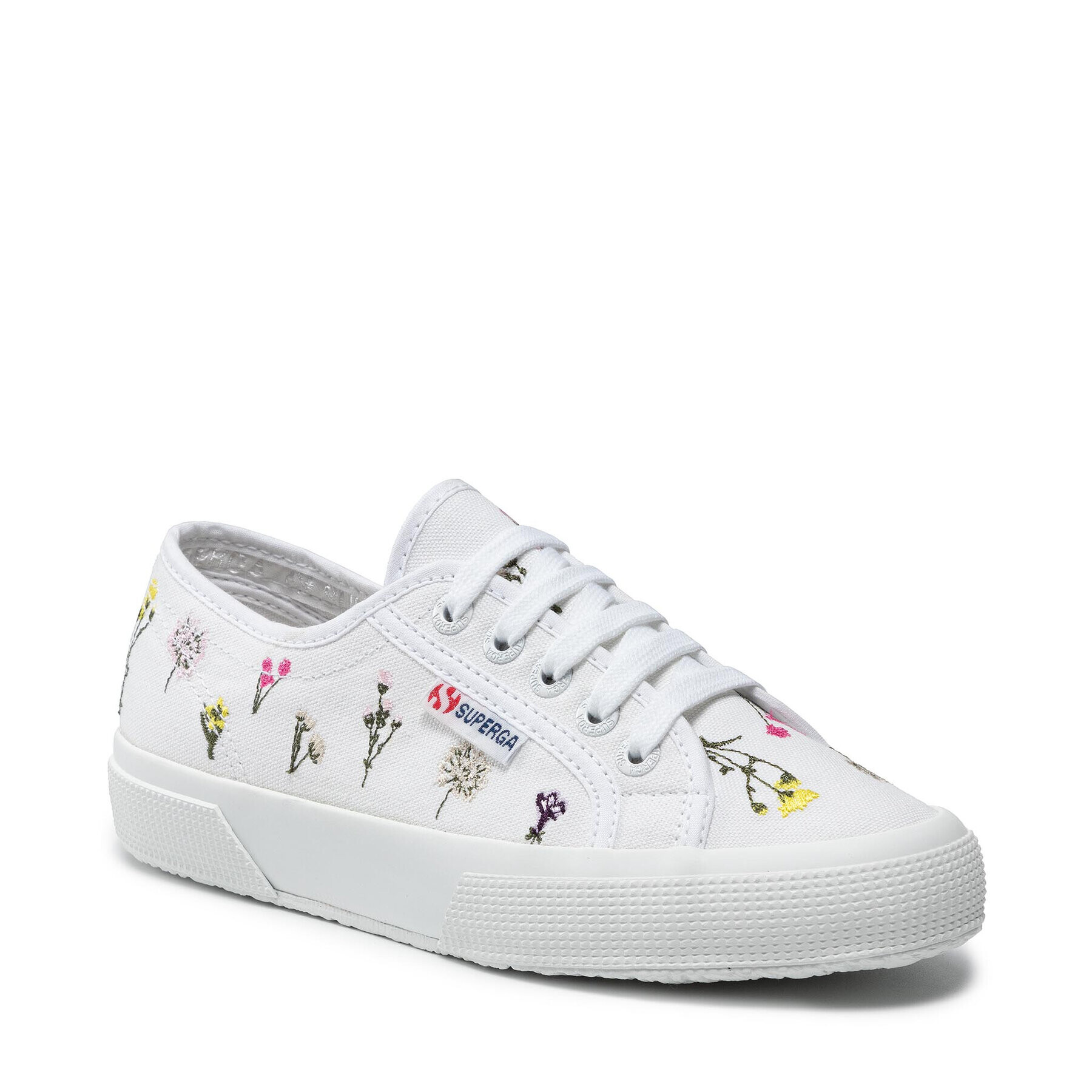 Superga Tenis superge 2750 Flower Bloom Embroidery S31111W Bela - Pepit.si