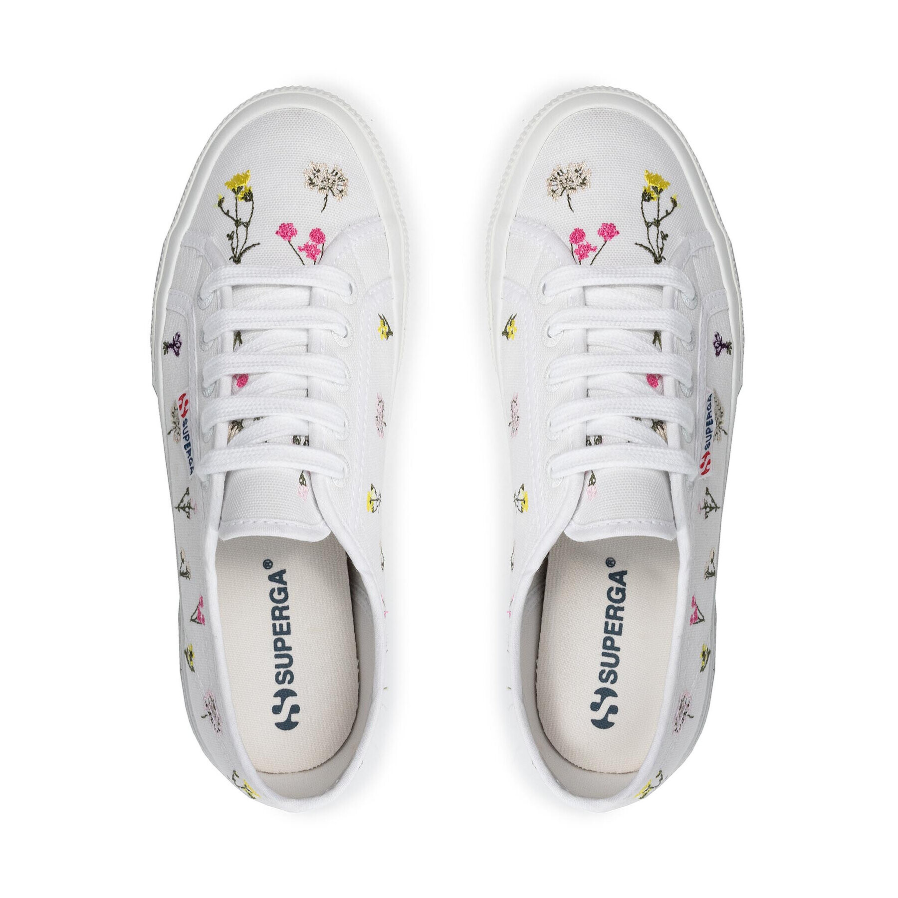 Superga Tenis superge 2750 Flower Bloom Embroidery S31111W Bela - Pepit.si