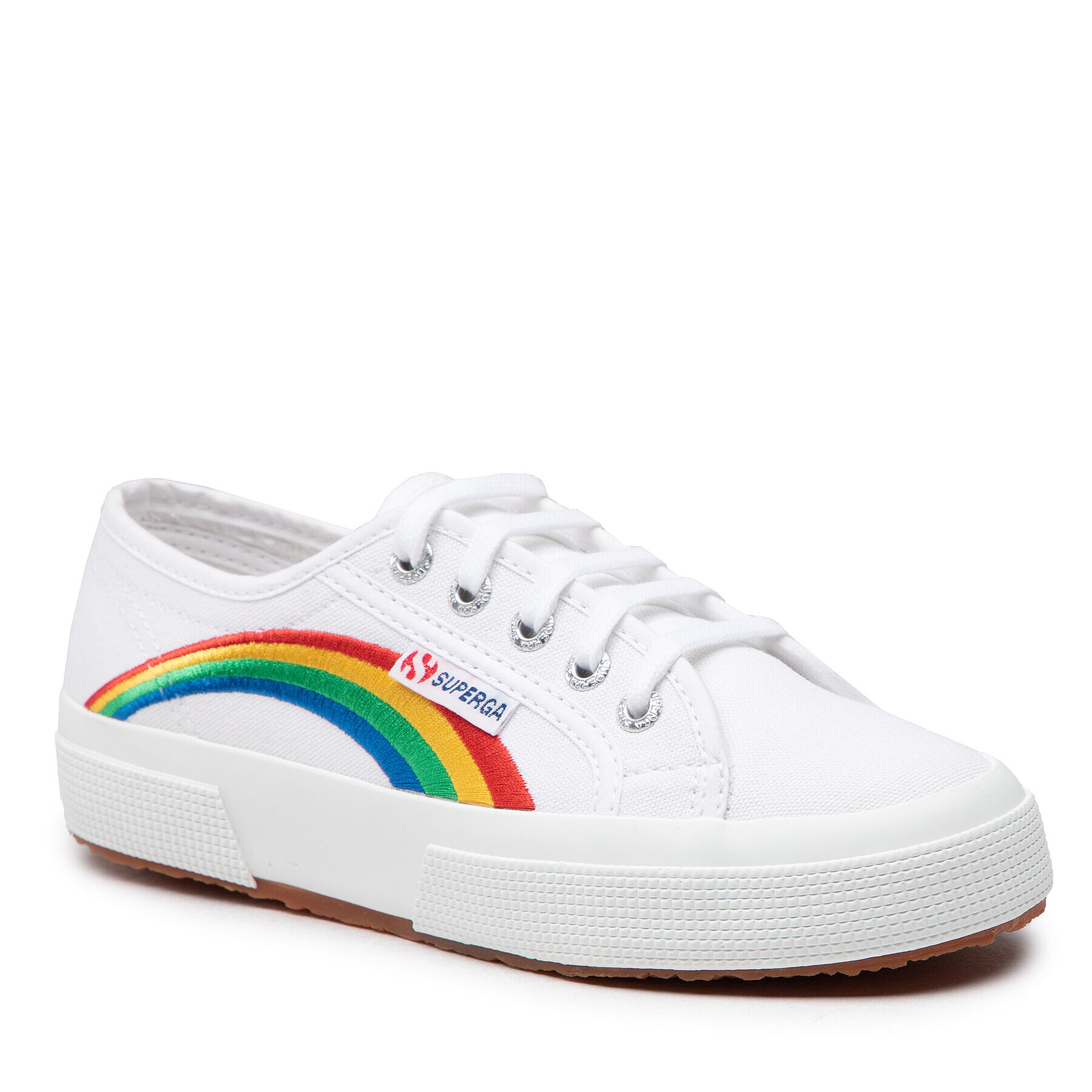 Superga Tenis superge 2750 Rainbow Embroidery S81281W Bela - Pepit.si