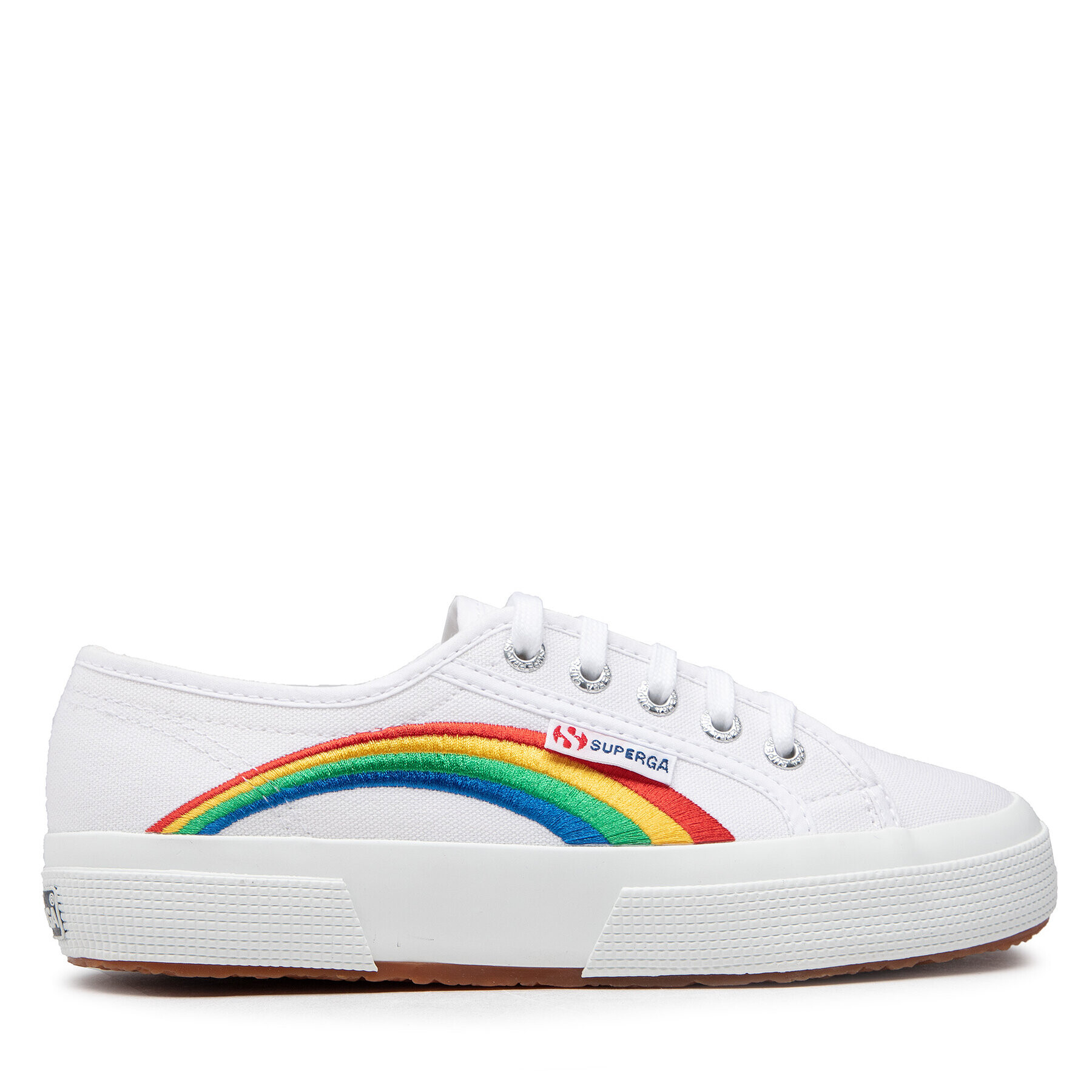 Superga Tenis superge 2750 Rainbow Embroidery S81281W Bela - Pepit.si