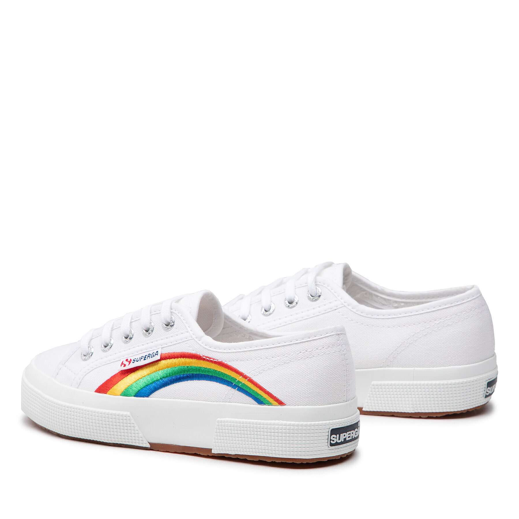 Superga Tenis superge 2750 Rainbow Embroidery S81281W Bela - Pepit.si