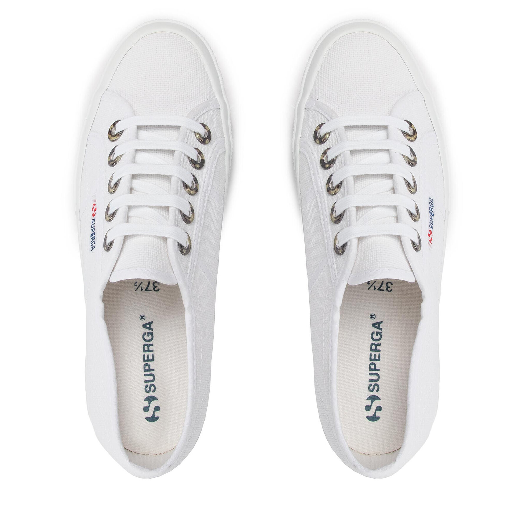 Superga Tenis superge 2750 Resin Eyelets S4117JW Bela - Pepit.si