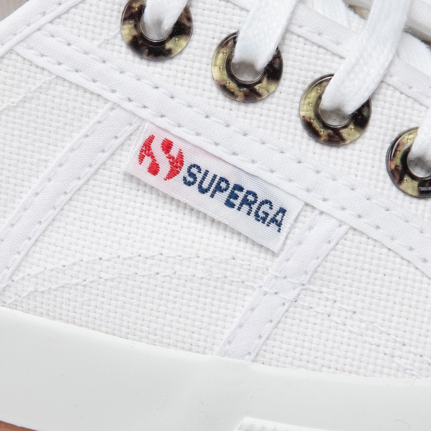 Superga Tenis superge 2750 Resin Eyelets S4117JW Bela - Pepit.si