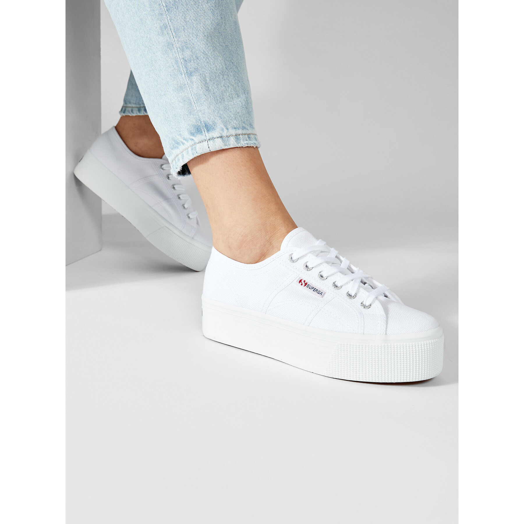 Superga Tenis superge 2790 Cotw Linea Up And Down S9111LW Bela - Pepit.si