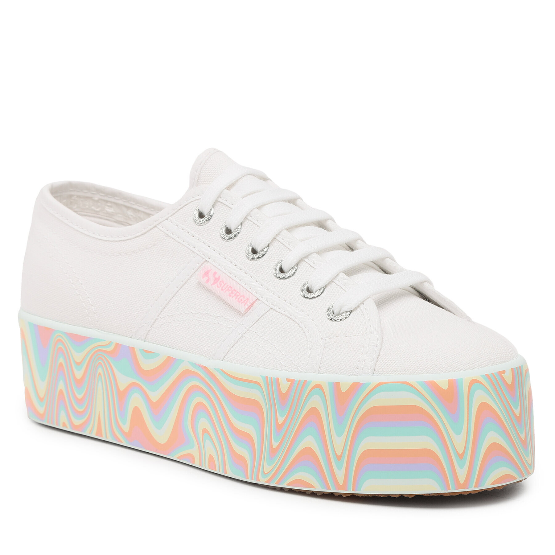 Superga Tenis superge Multicolor Liguify Sole 2790 S8124UW Bela - Pepit.si