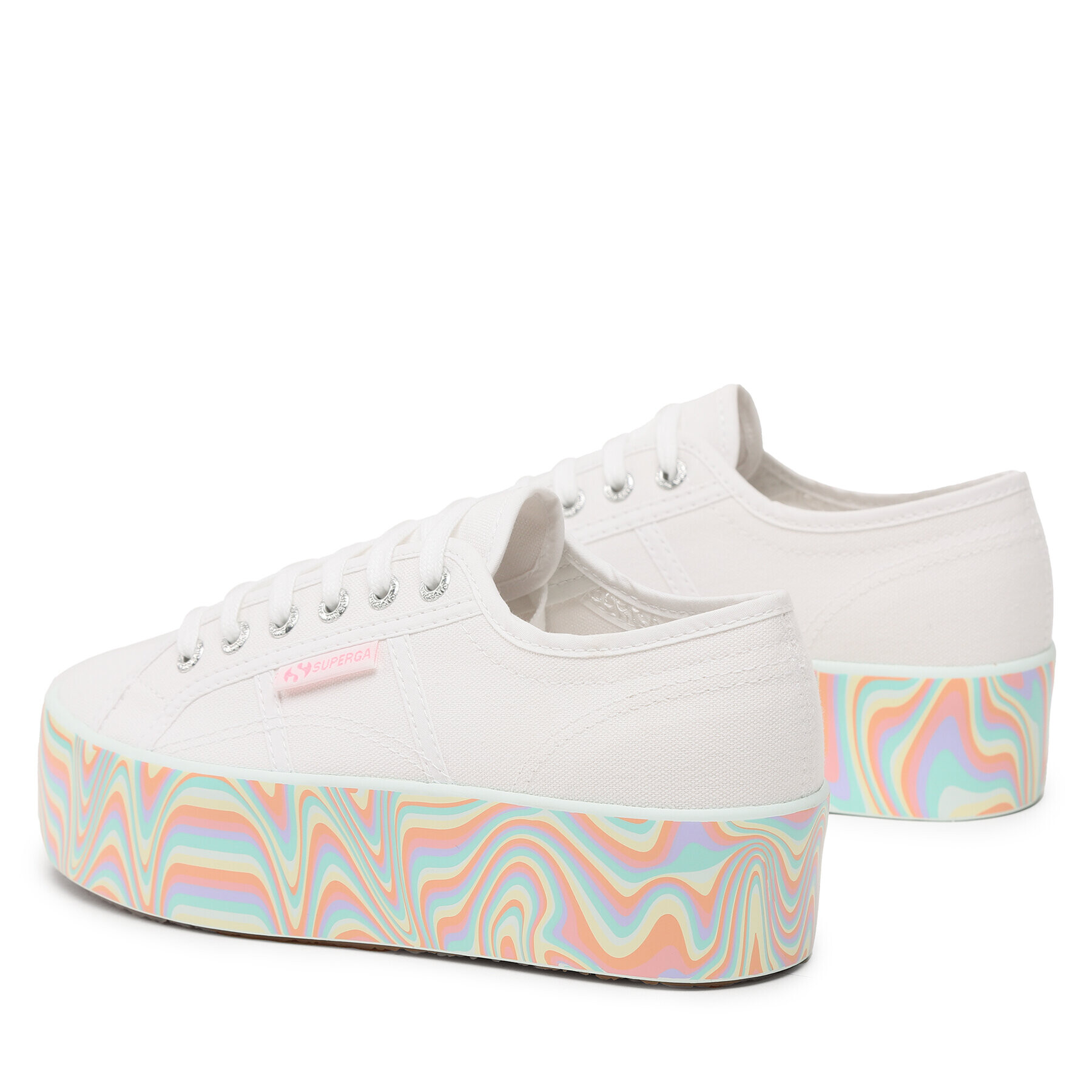 Superga Tenis superge Multicolor Liguify Sole 2790 S8124UW Bela - Pepit.si