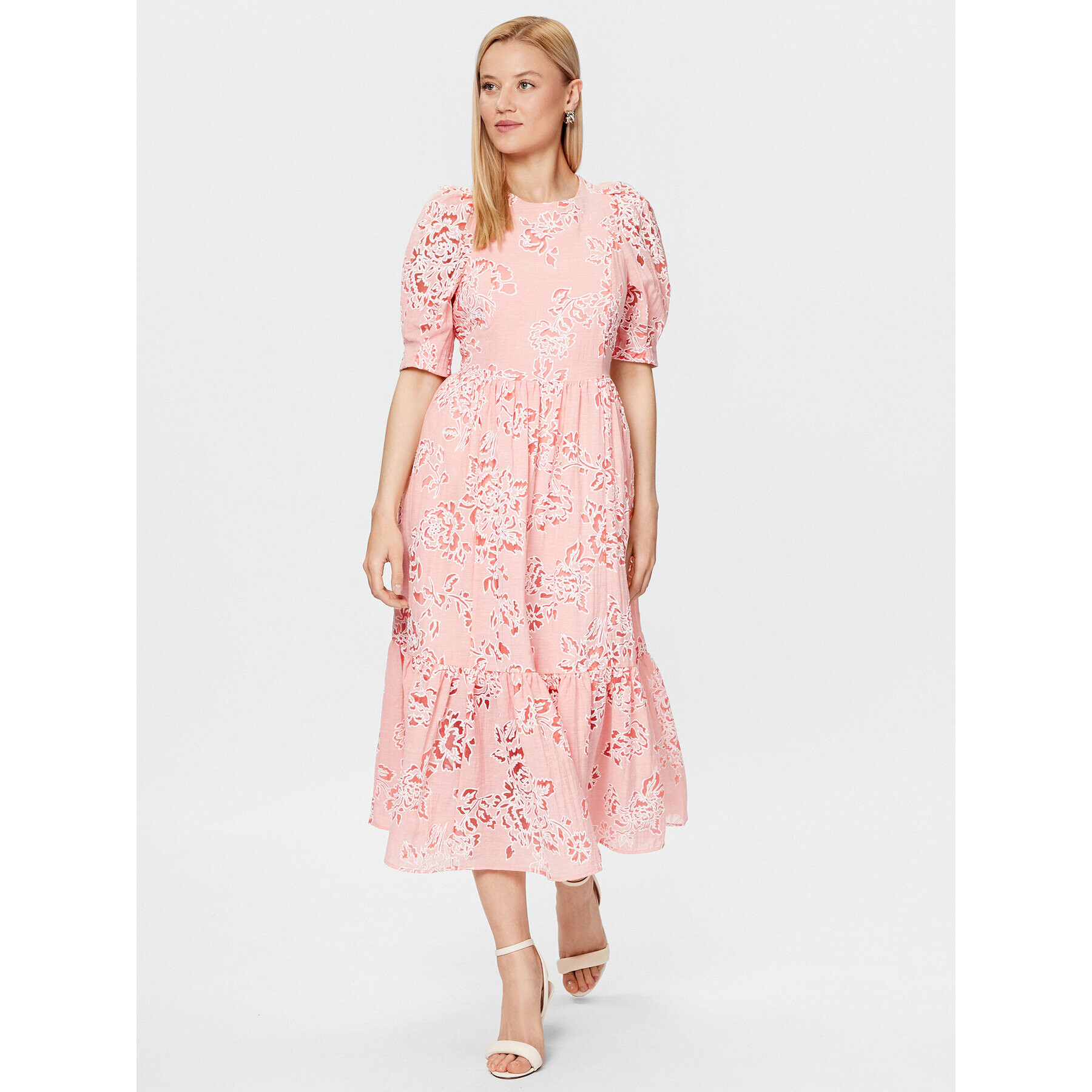 Ted Baker Cocktail obleka 269186 Roza Regular Fit - Pepit.si