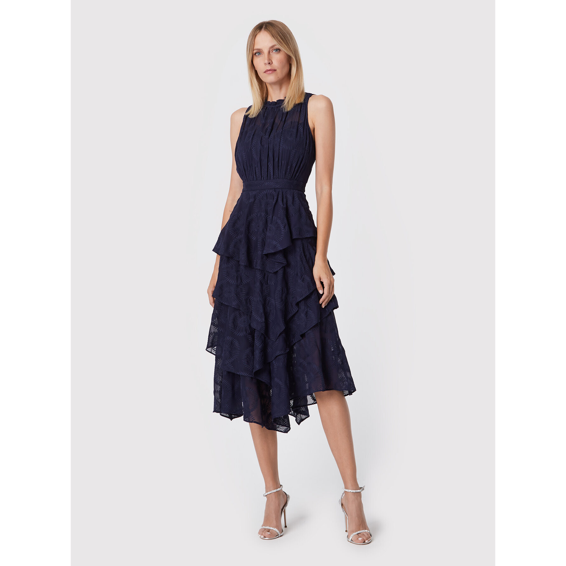 Ted Baker Cocktail obleka Floryah 261711 Mornarsko modra Regular Fit - Pepit.si