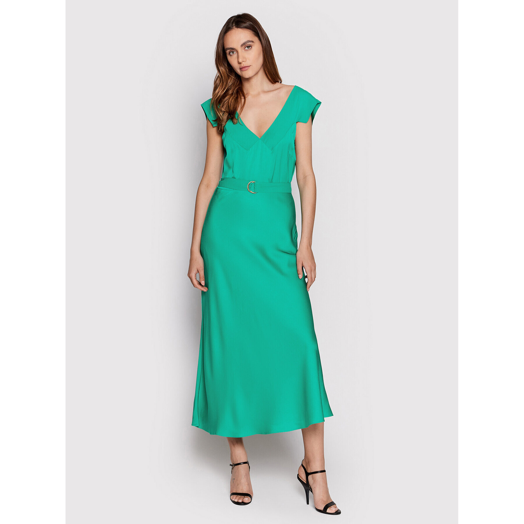 Ted Baker Cocktail obleka Noemi 259734 Zelena Regular Fit - Pepit.si