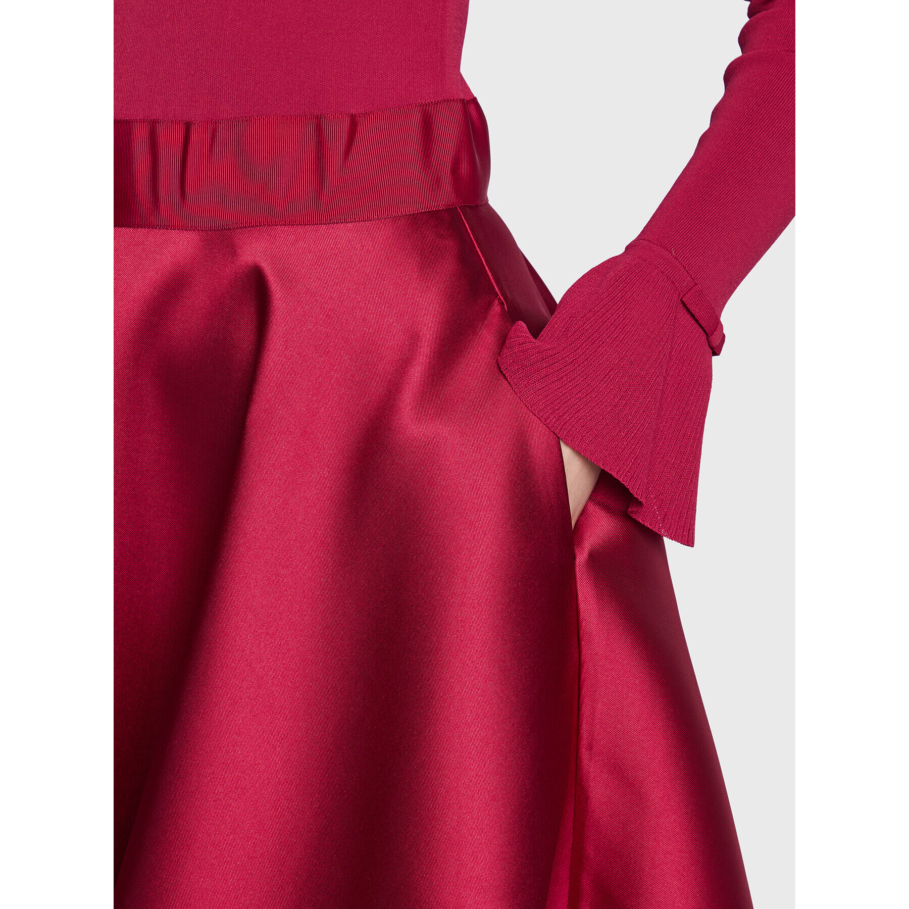 Ted Baker Cocktail obleka Zadi 258627 Bordo rdeča Regular Fit - Pepit.si