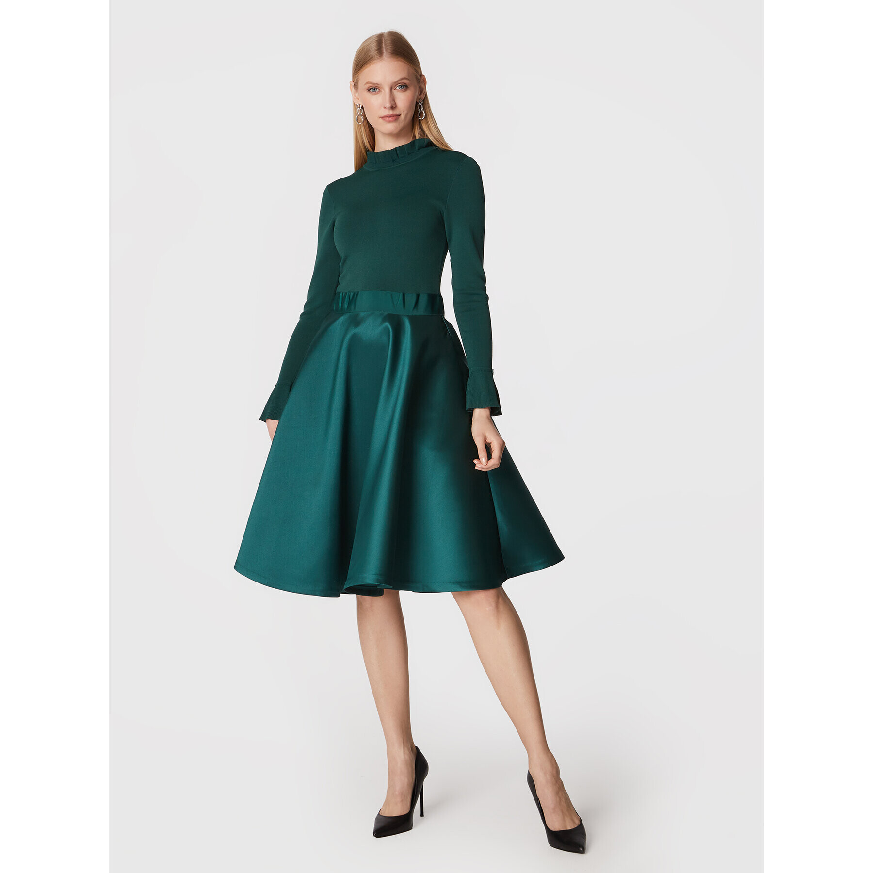 Ted Baker Cocktail obleka Zadi 258627 Zelena Regular Fit - Pepit.si