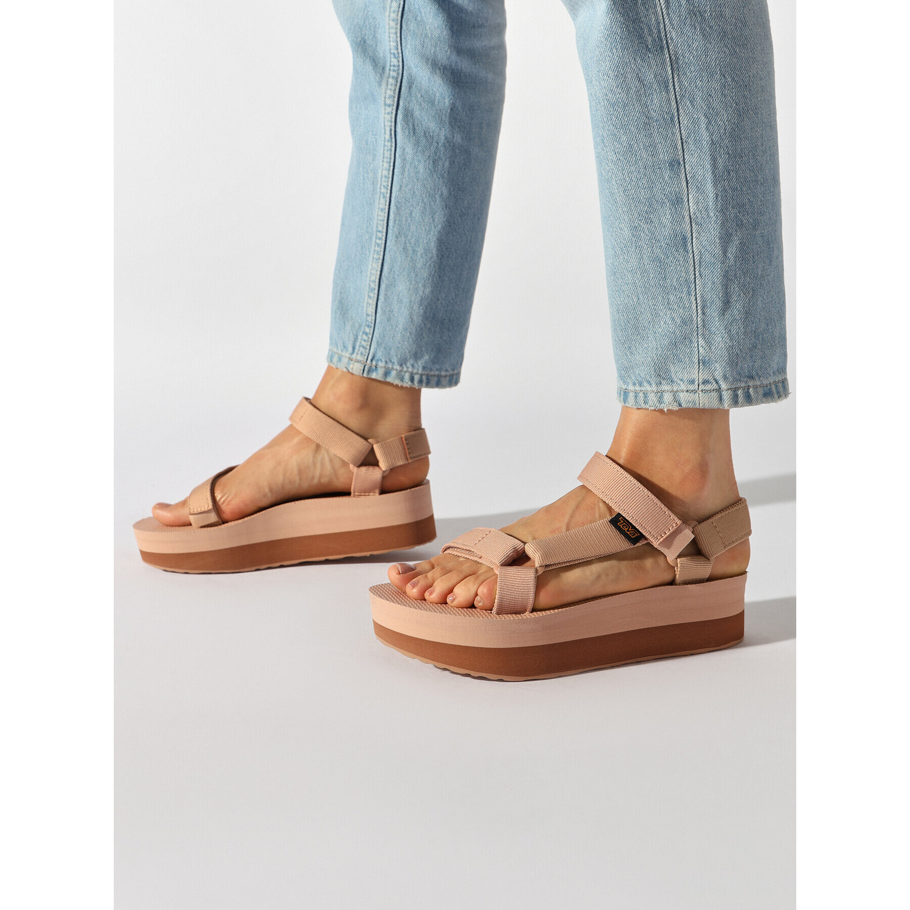 Teva Sandali Flatform Universal 1008844 Roza - Pepit.si