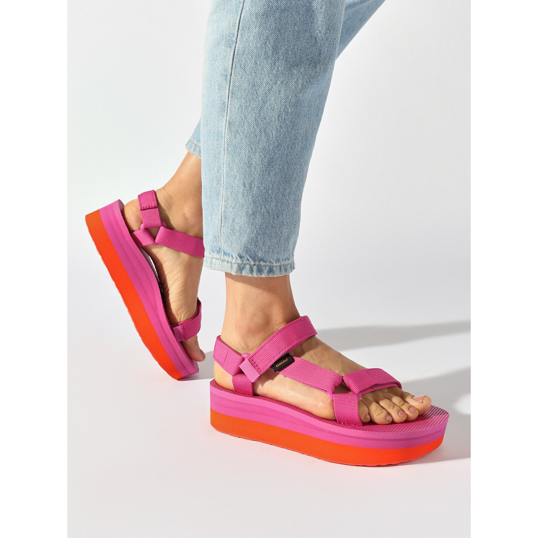 Teva Sandali Flatform Universal 1008844 Roza - Pepit.si