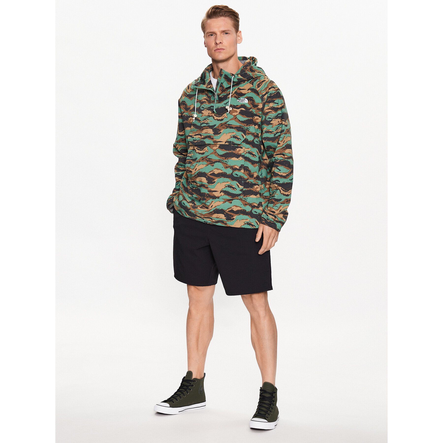 The North Face Anorak Class V NF0A5338 Zelena Regular Fit - Pepit.si