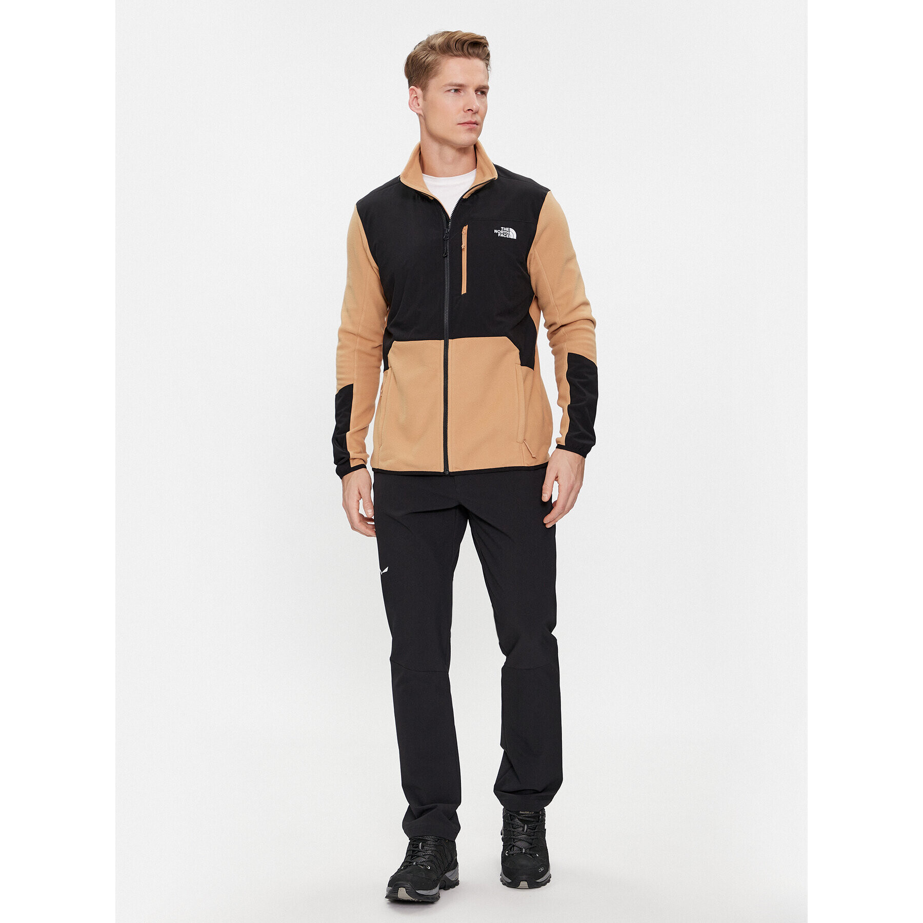 The North Face Flis M Glacier Pro Full Zip EuNF0A5IHSKOM1 Rjava Regular Fit - Pepit.si