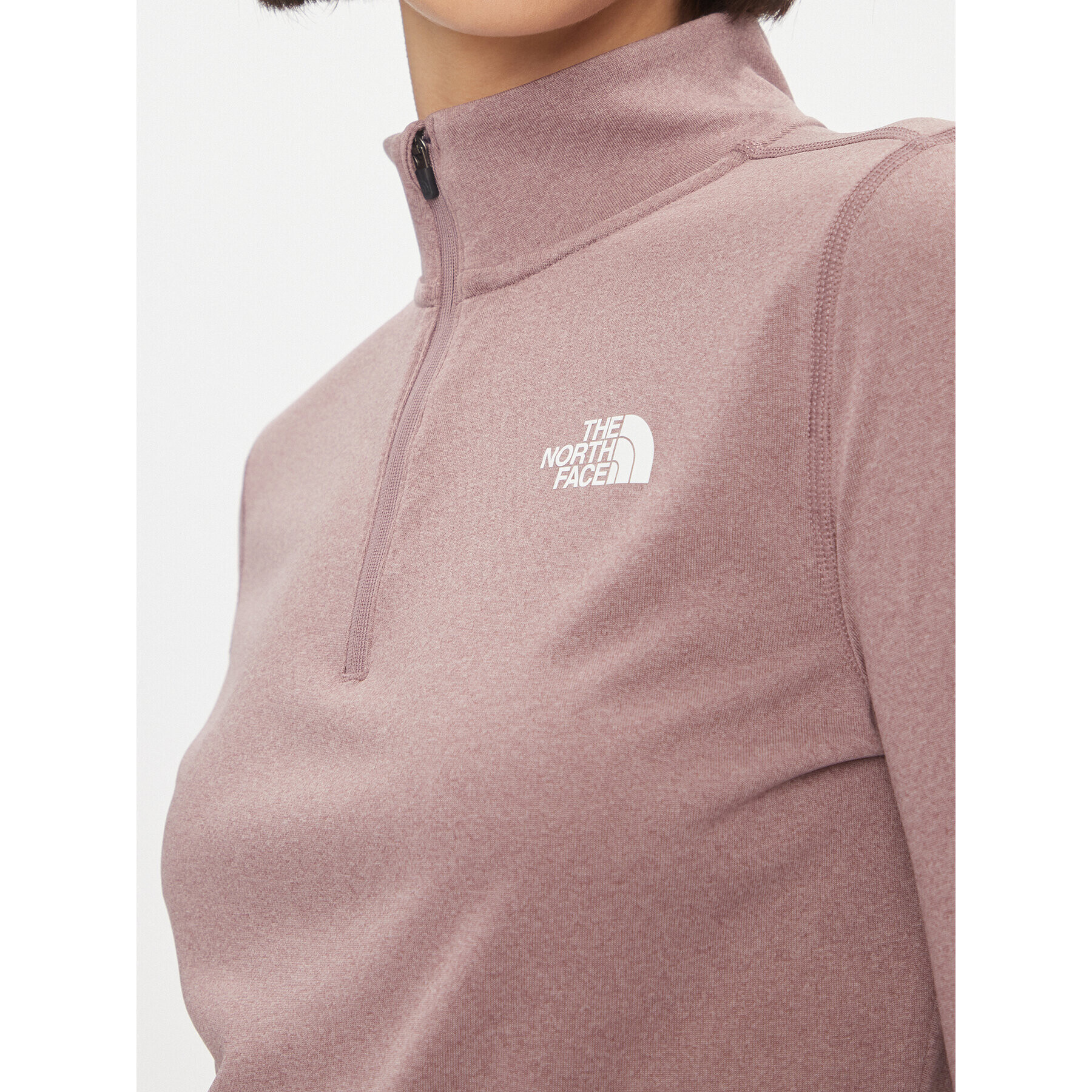 The North Face Flis W Flex 1/4 Zip - EuNF0A7ZB6JI91 Roza Regular Fit - Pepit.si