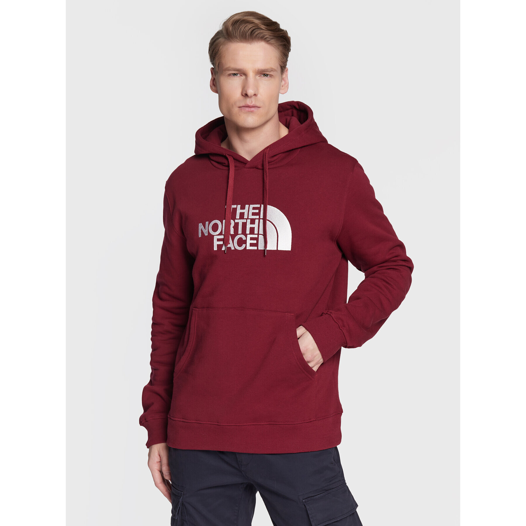 The North Face Jopa Drew Peak NF00AHJY Bordo rdeča Regular Fit - Pepit.si